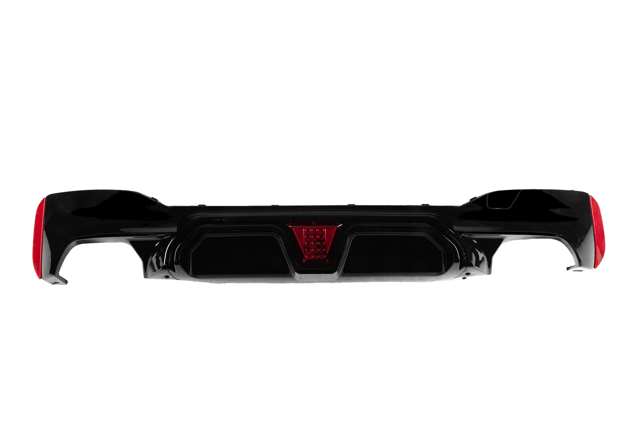 Задній дифузор (для M-Sport/M5 F90, чорний глянець) 3