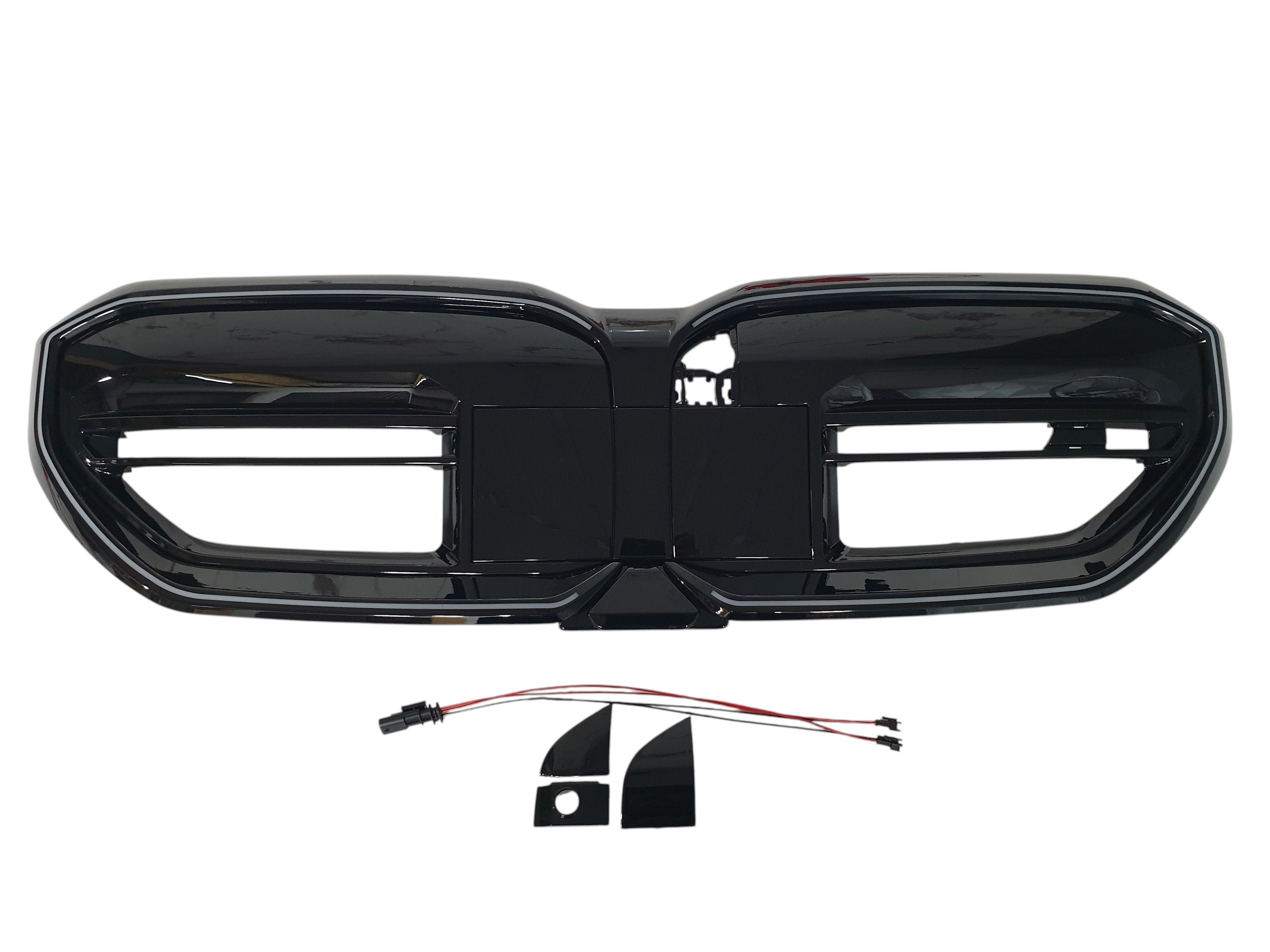 Ніздрі Чорний глянець LED (Iconic Glow) M5-Look на BMW 5 Series G60 / G61 2023-2025 року 3