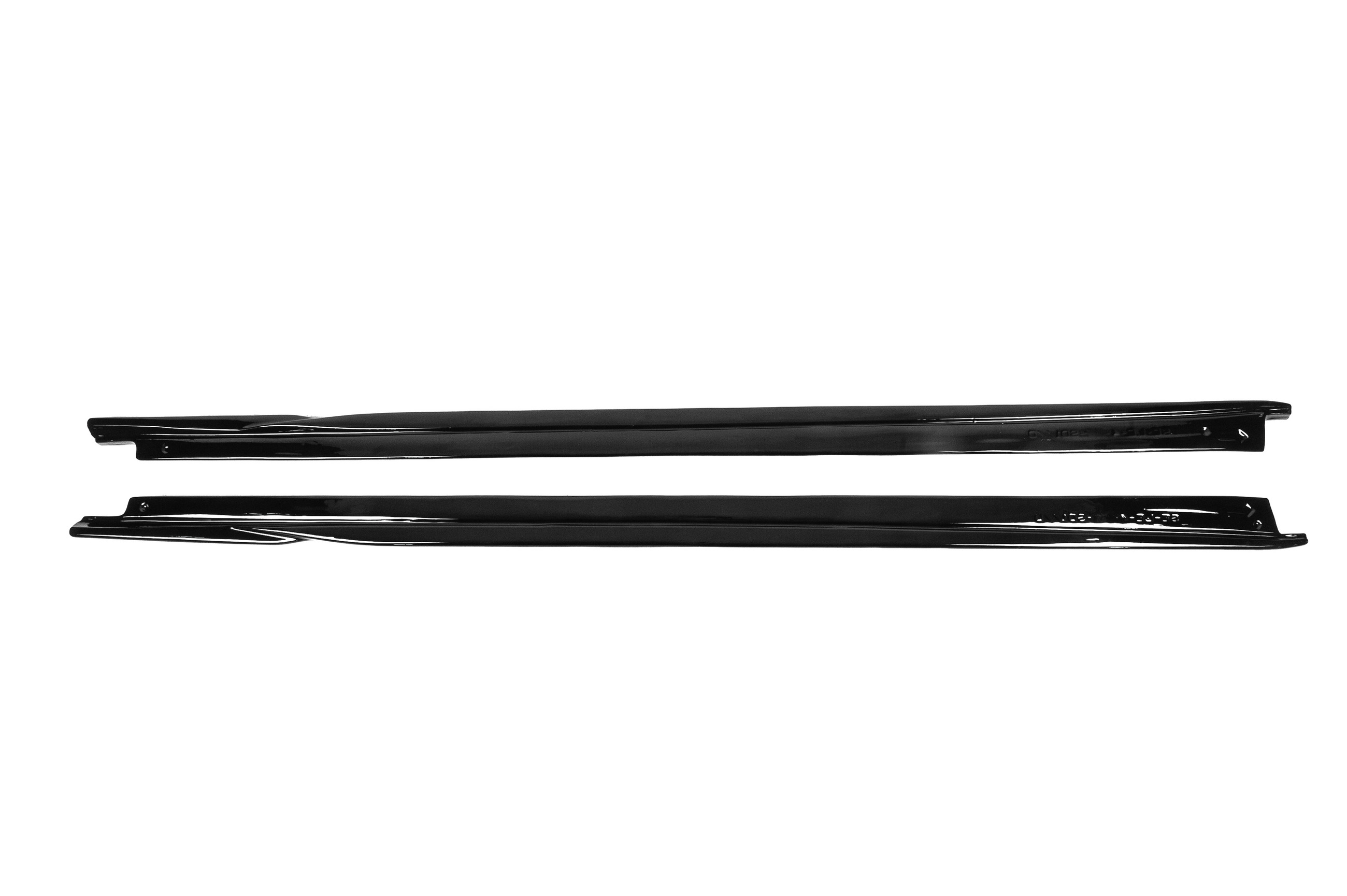 Накладки на пороги V-2 (під M-Sport/M5 пороги, чорний глянець) 2