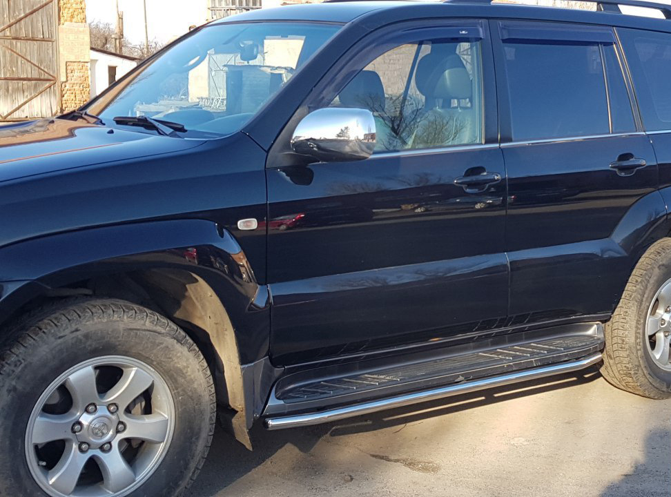Захист бічного порогу BB004 (2 шт., нерж.) 3
