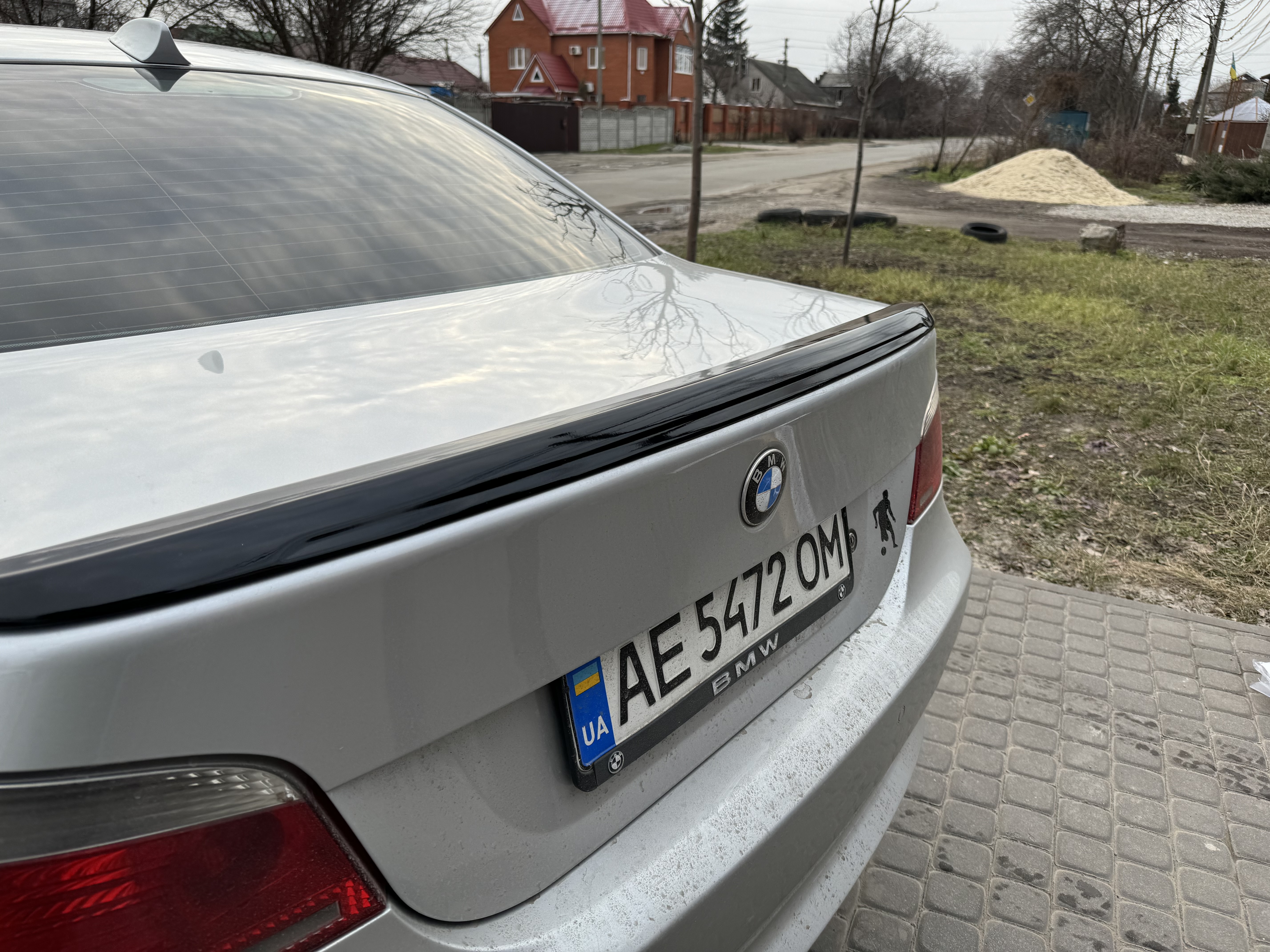 Спойлер ліп багажника BMW series 5 E60 M5 2004-2009 ABS пластик, черний глянець 5