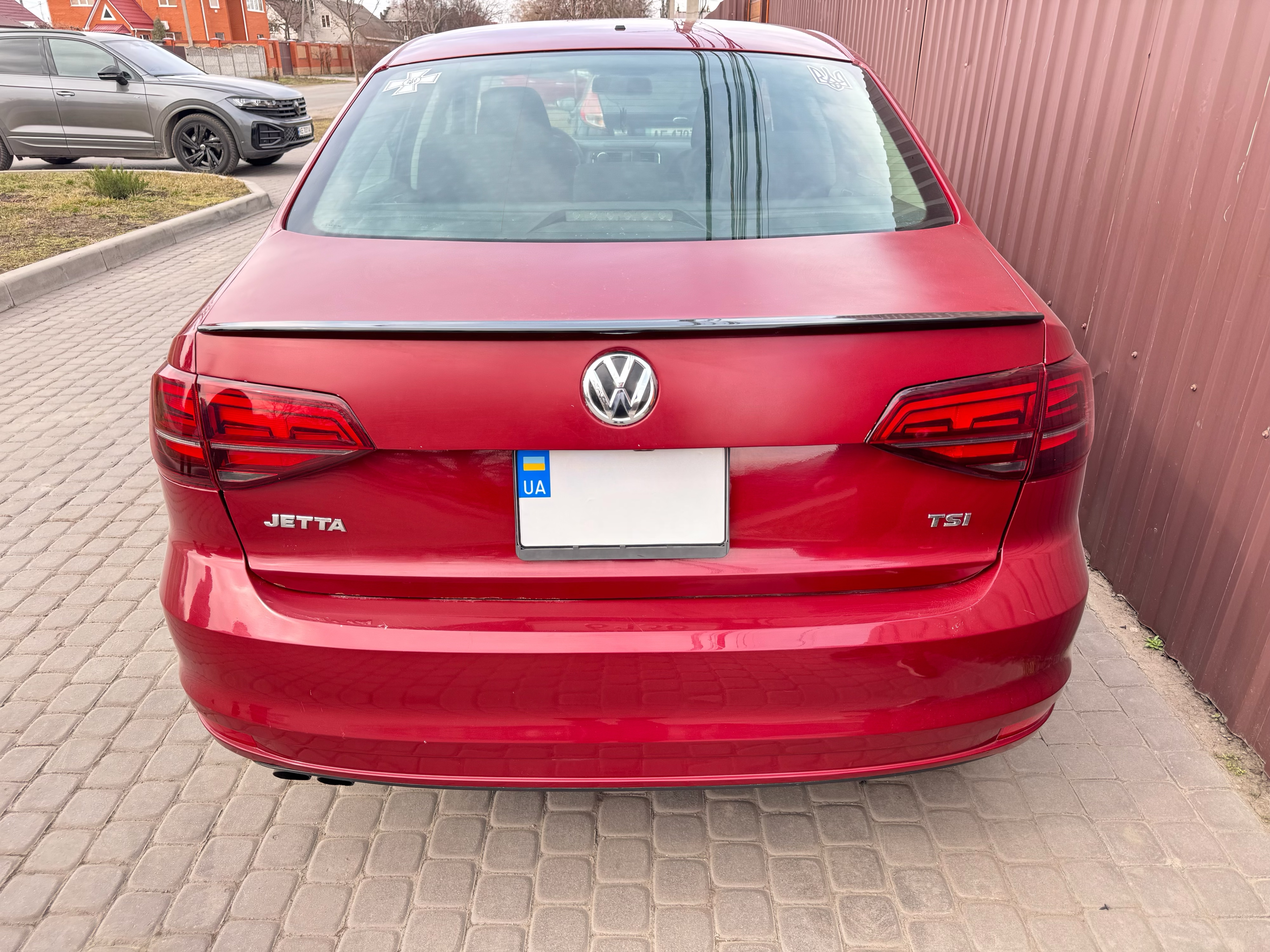 Спойлер ліп Volkswagen Jetta 6 2010-2017 ABS пластик, колір чорний глянець 2