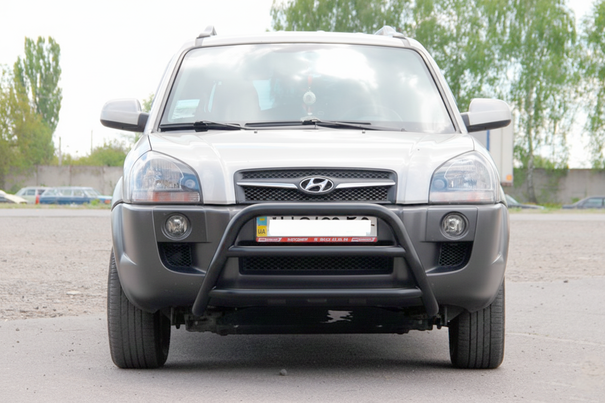 Кенгурятник WT022 Black (нерж.)