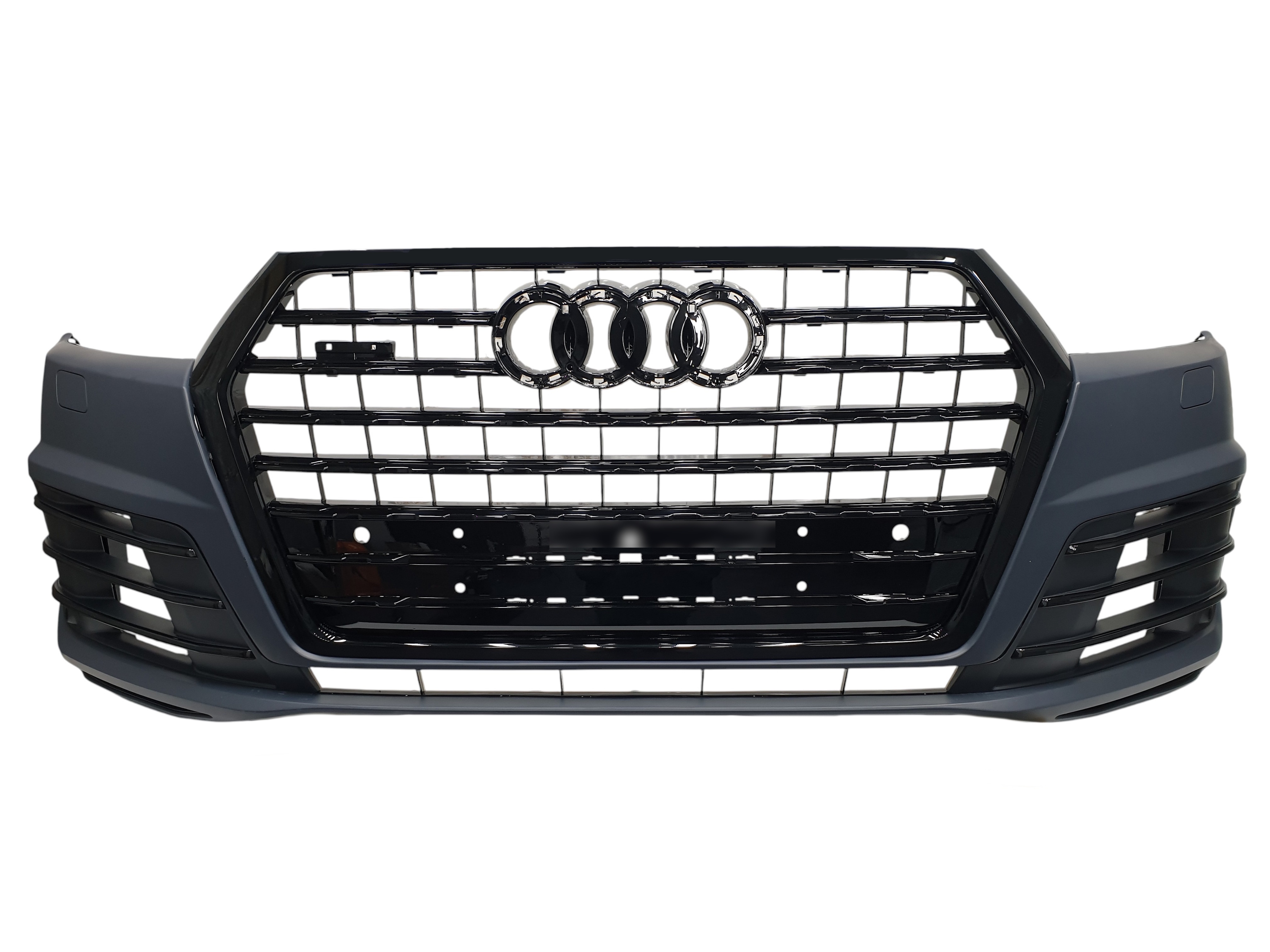 Передній бампер (S-Line) Black на Audi Q7 4M 2015-2020 року
