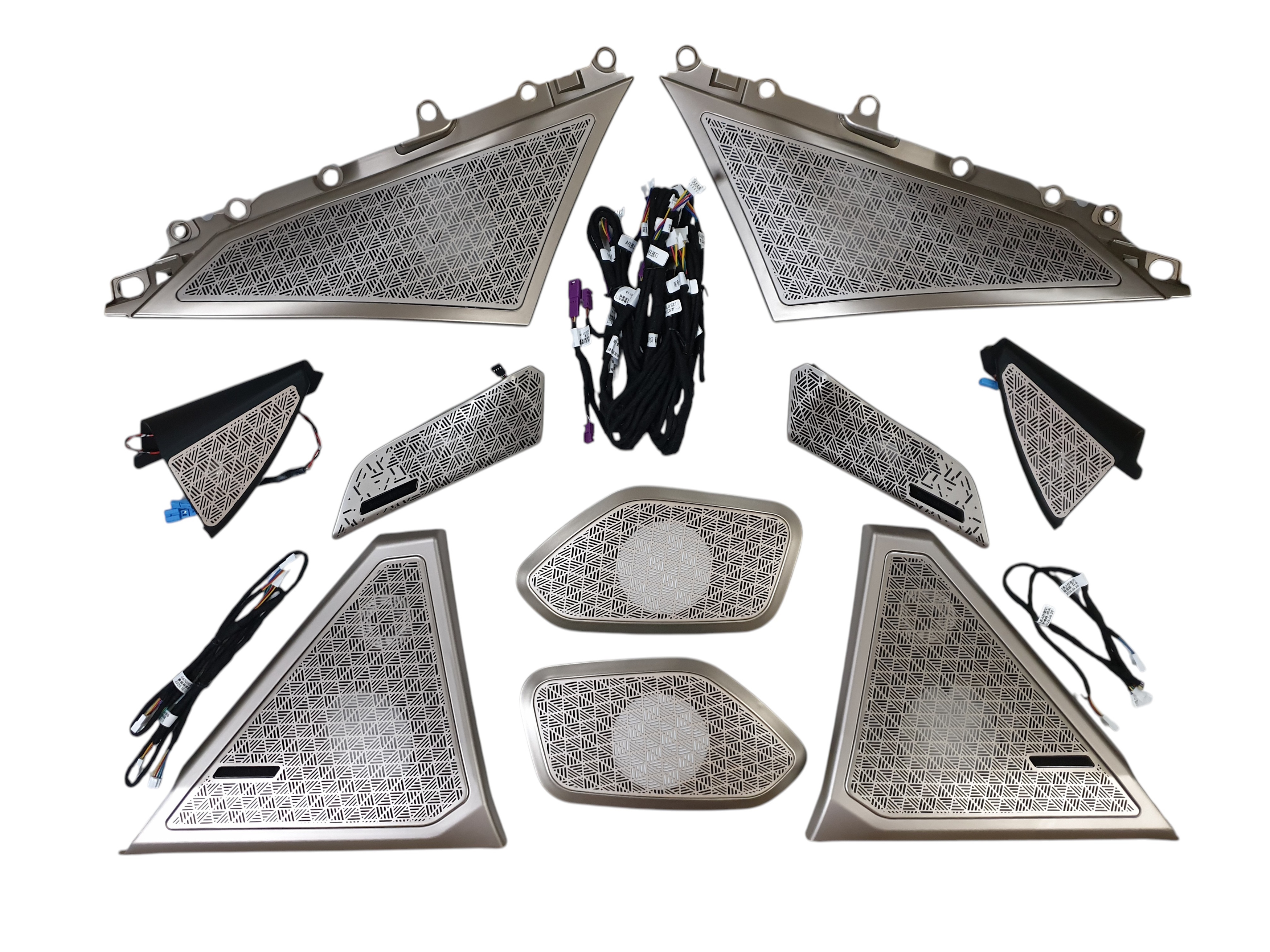 Сітки на динаміки FULL SET Gold на BMW 5 Series G60 / G61 2023-2025 року