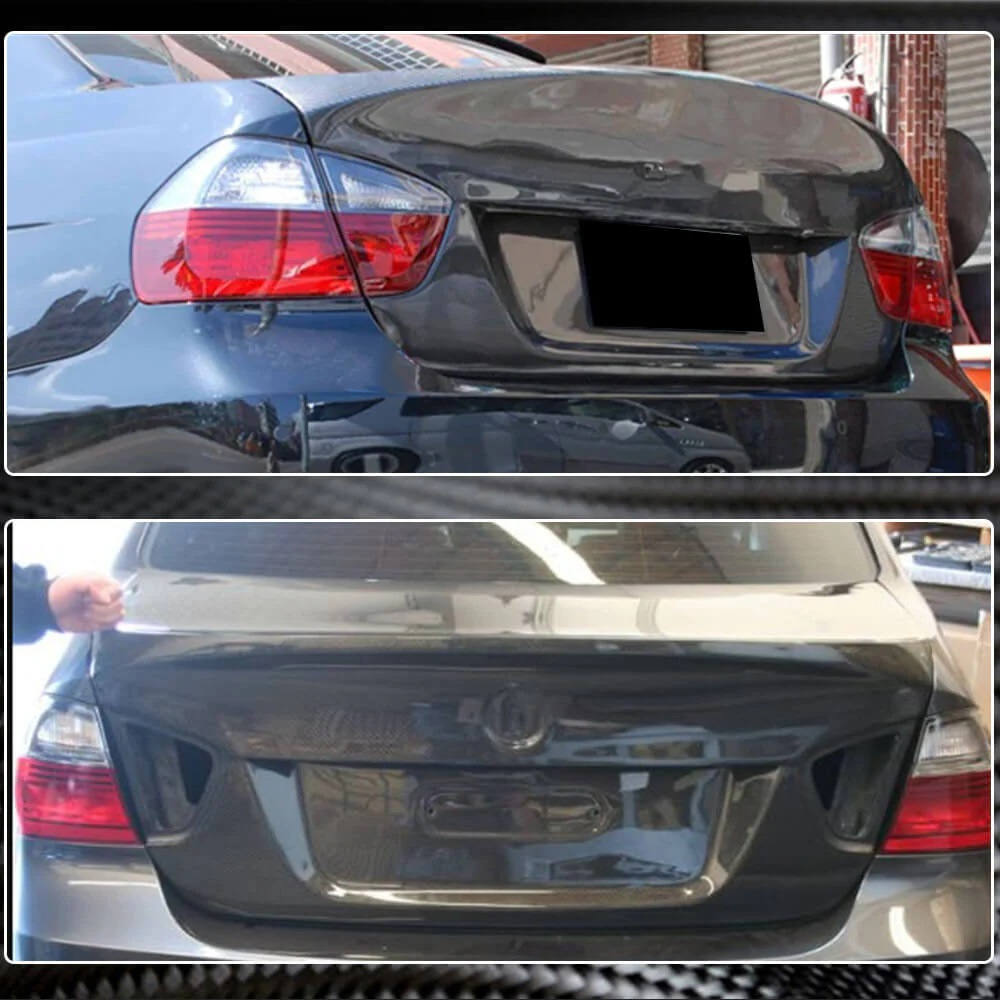 Кришка багажника (Для E90, 2005-2008, Карбон) 3