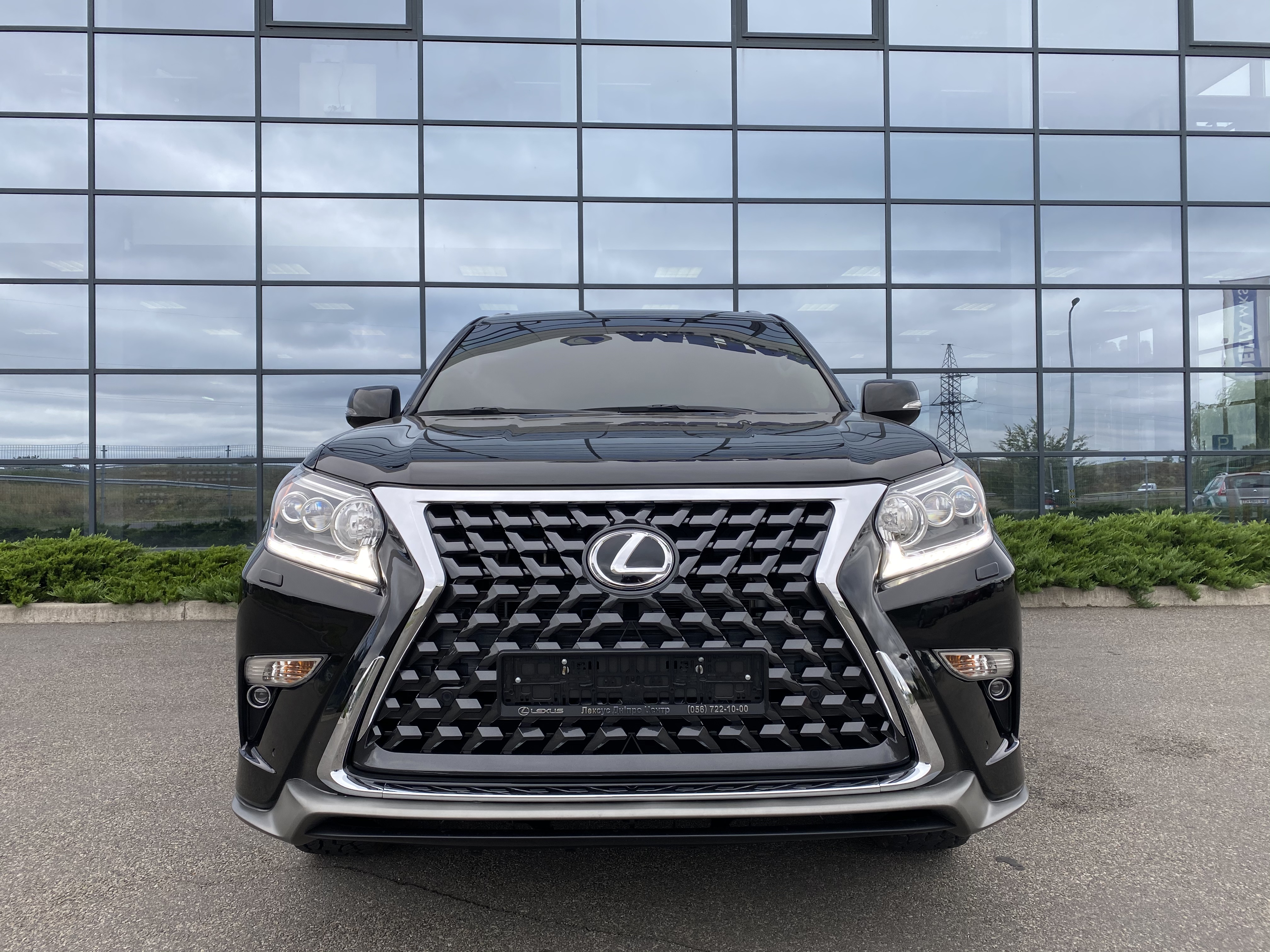 Комплект обвісу Lexus GX 460 2014-2021 сірий колір (спідниці передня та задня, хром молдінг) 6