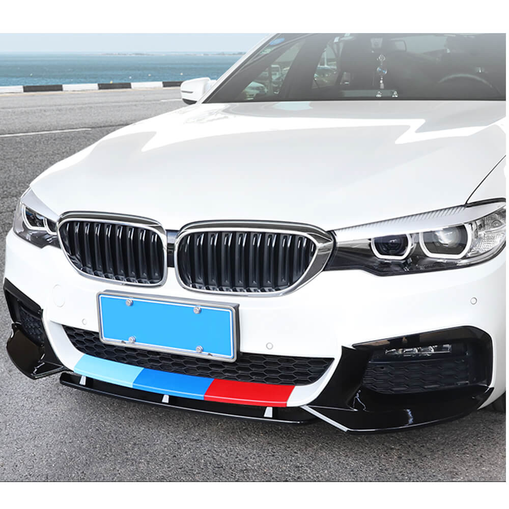 Накладка на передній бампер Lip V5 (для M-Sport 2017-2020, Карбон) 2