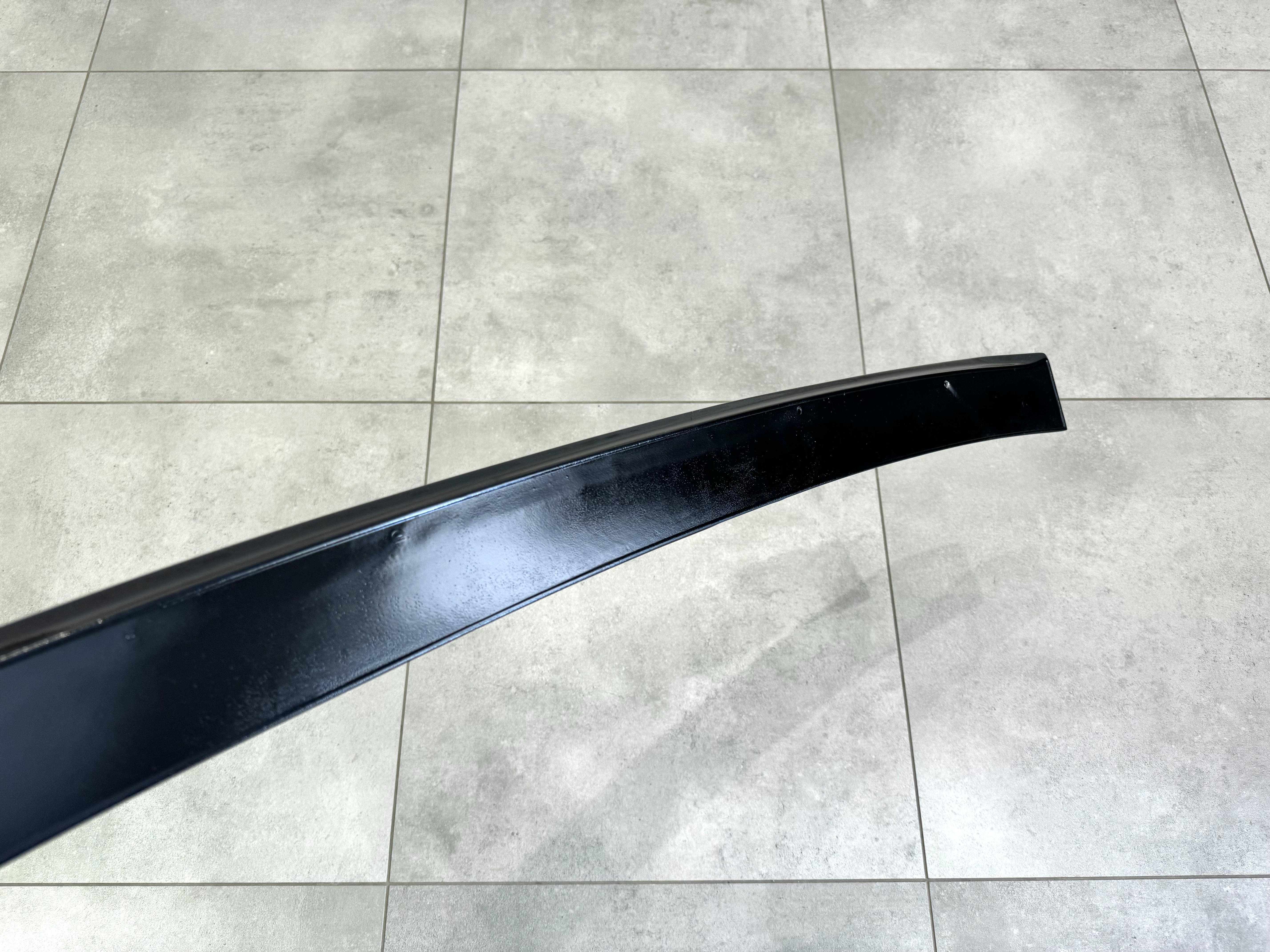 Козирок на скло BMW F10 2010-2016 ABS пластик, чорний глянець 2