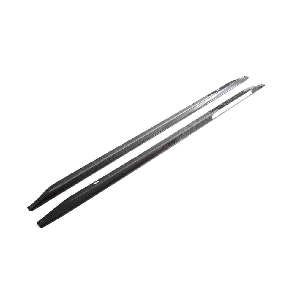 Накладки на пороги V3 (для G80, Карбон) 4
