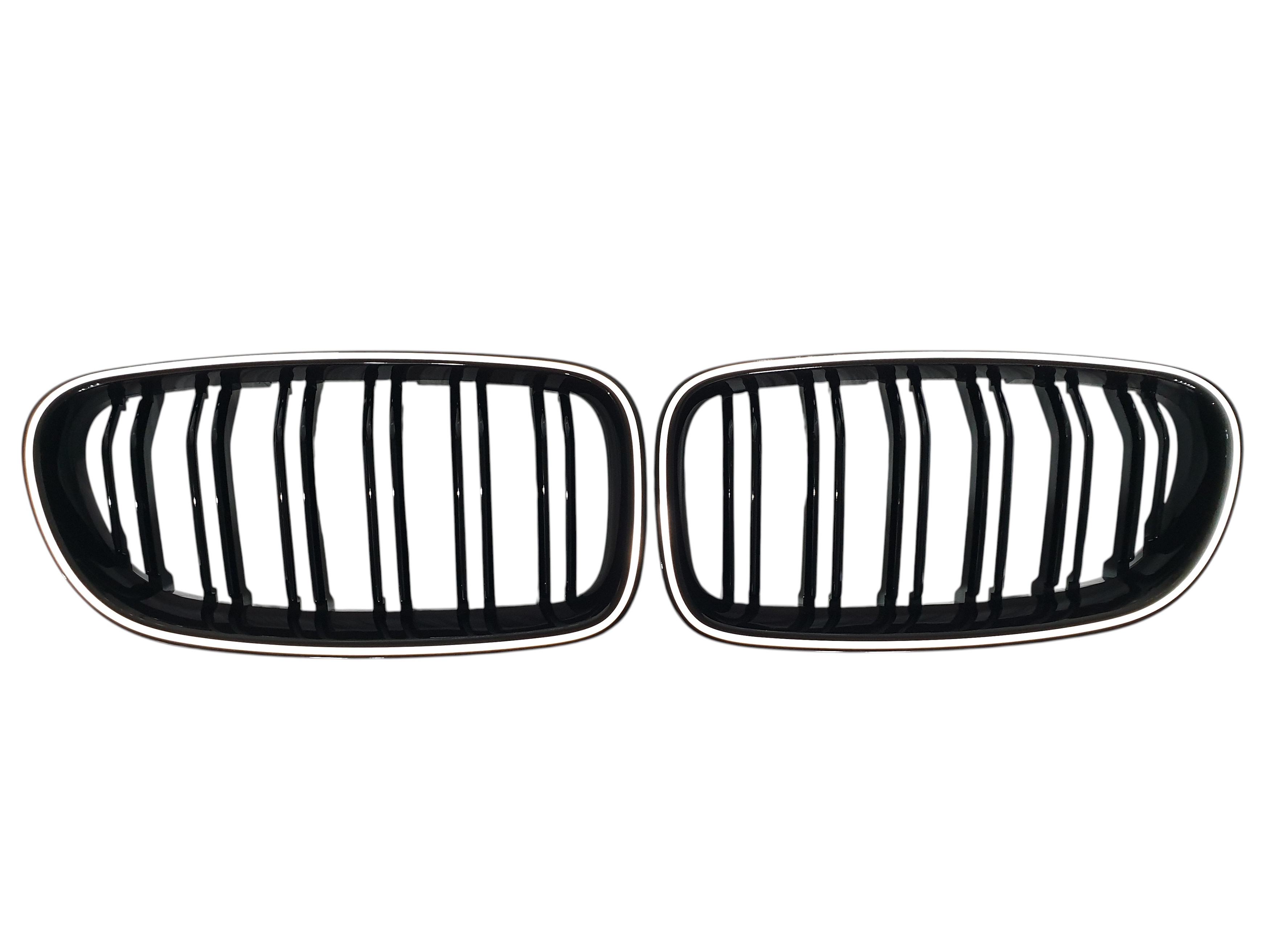 Ніздрі Чорний глянець LED (Iconic Glow) 2bar на BMW 5 Series F10 / F11 2010-2017 року