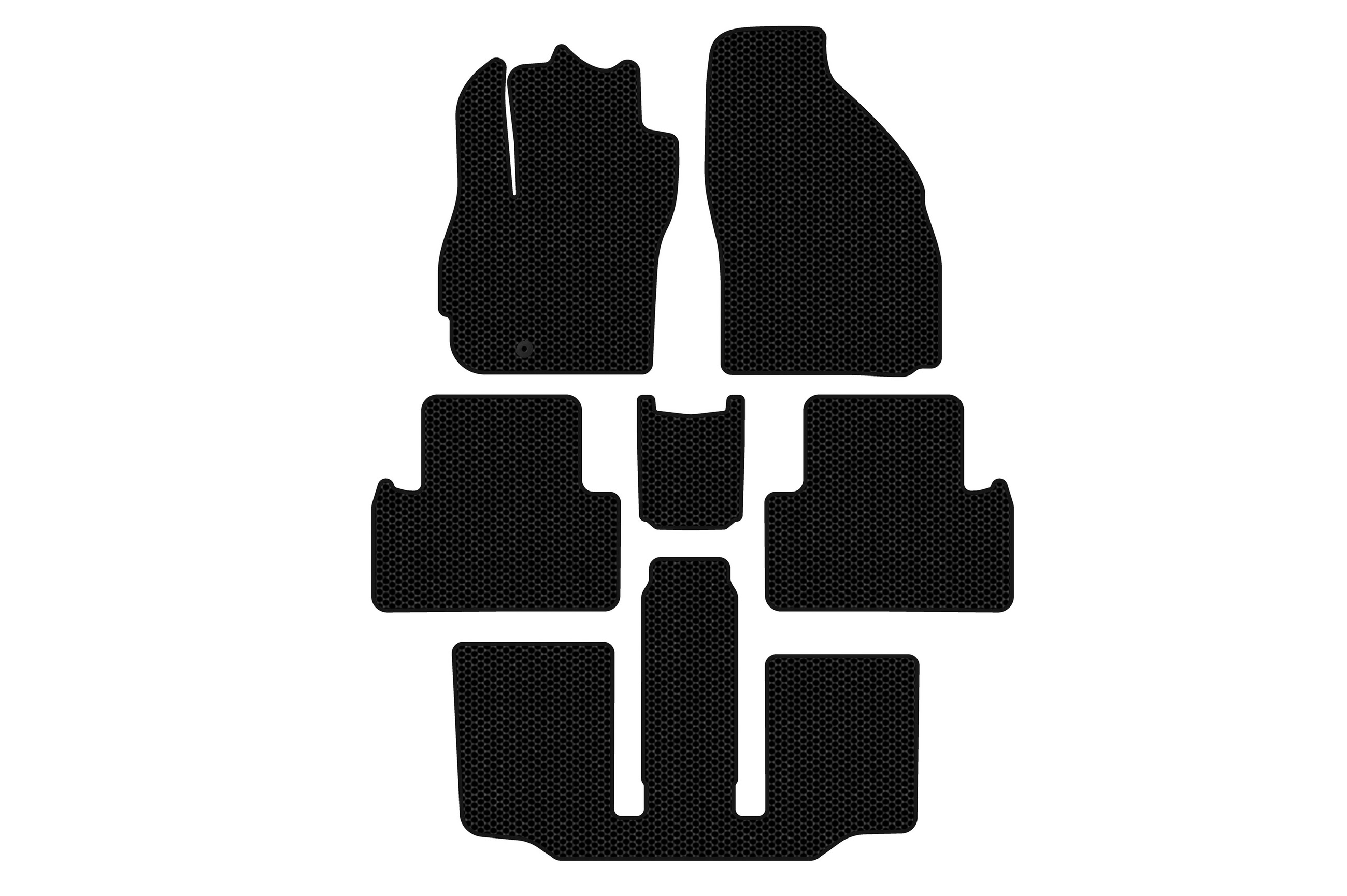 Гумові килимки Carsuit (3 ряди, 7-ми місний, чорні)