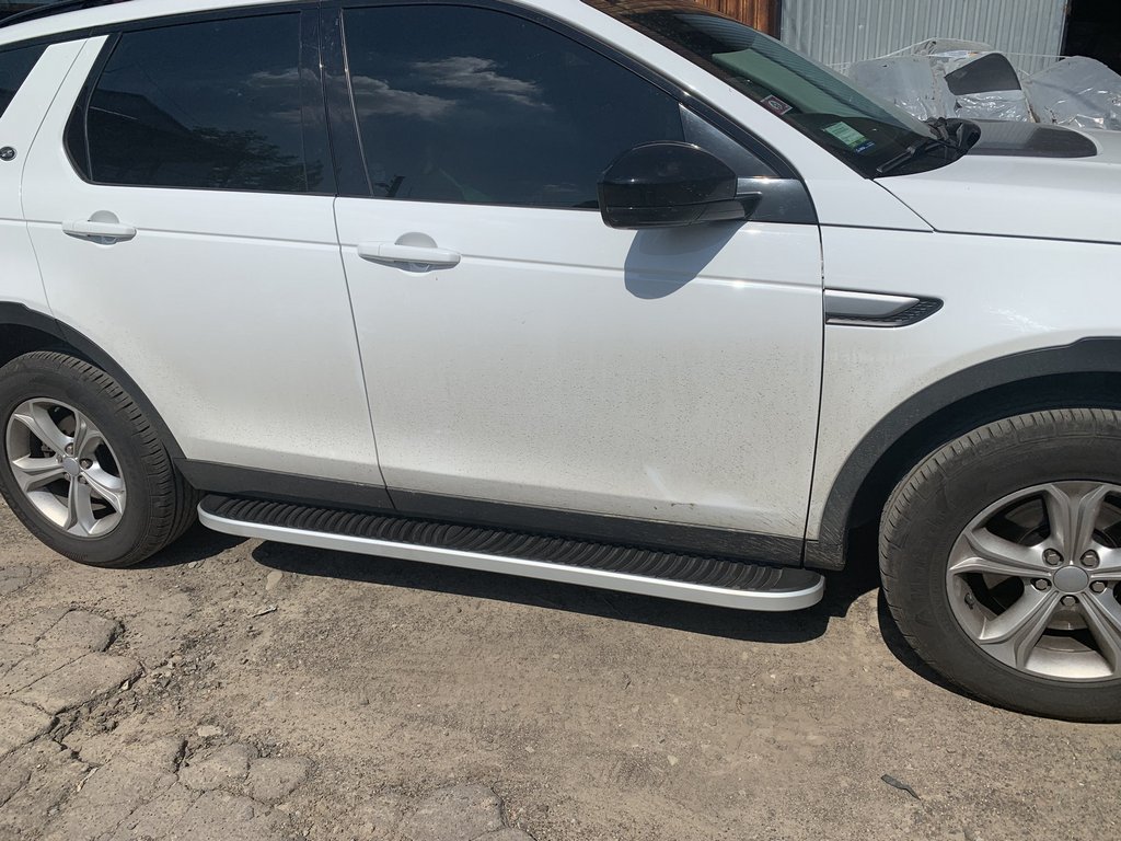 Бокові пороги Tayga Grey (2 шт., Алюміній) 2019+ 3