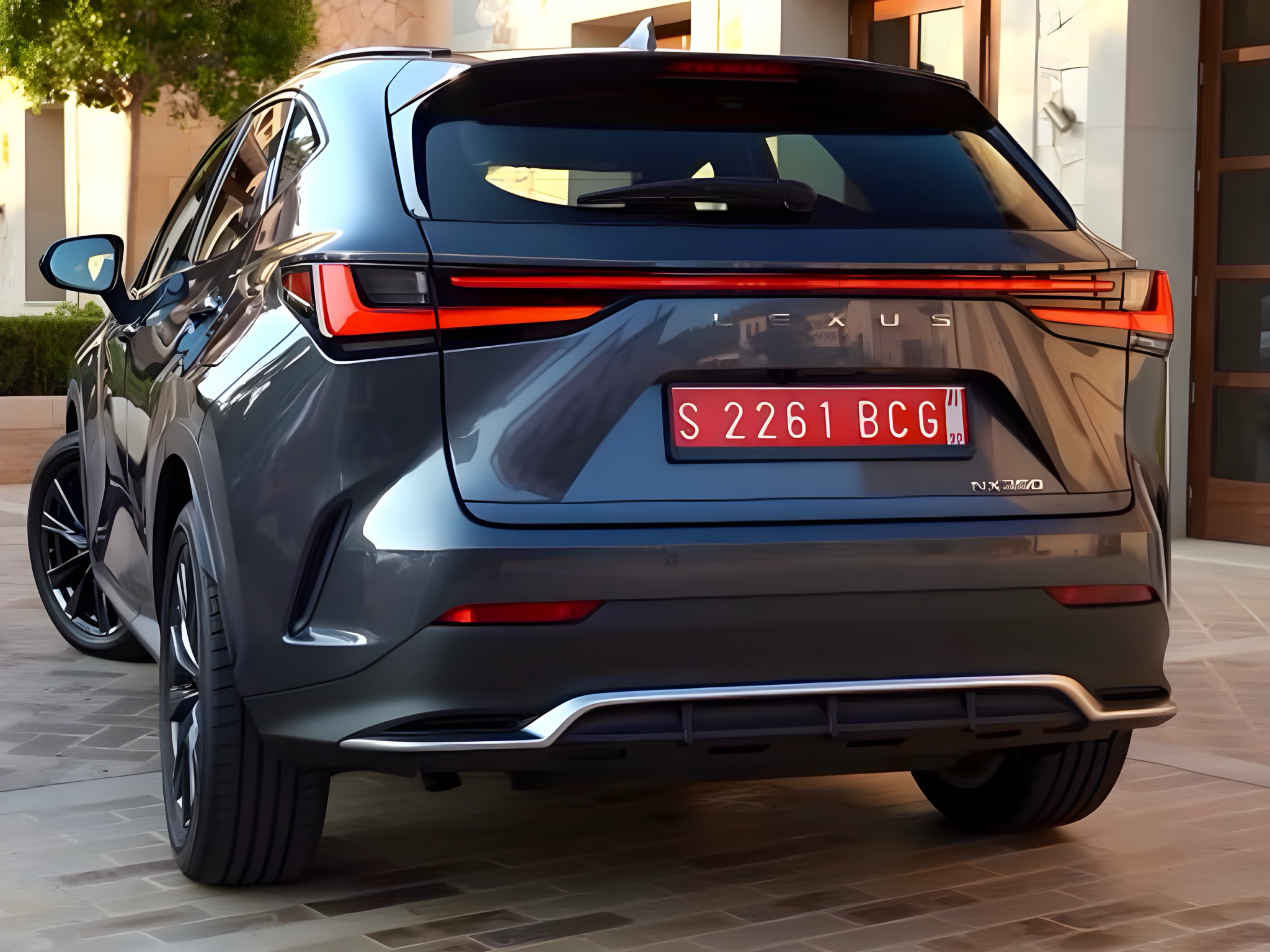 Спідниця заднього бампера F-Sport Lexus NX 2022+ 2
