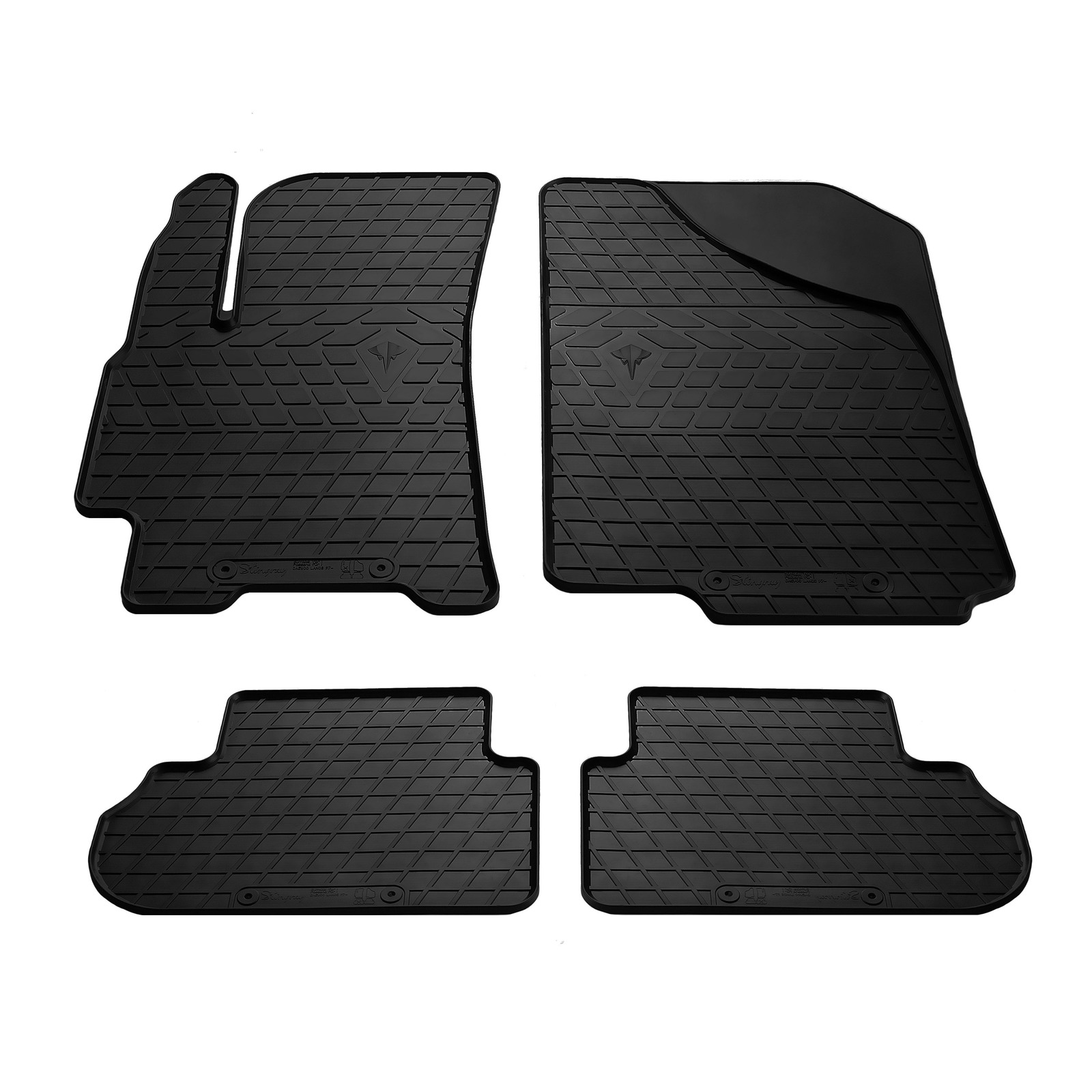 Гумові килимки (4 шт, Stingray Premium) Premium, Без запаху гуми