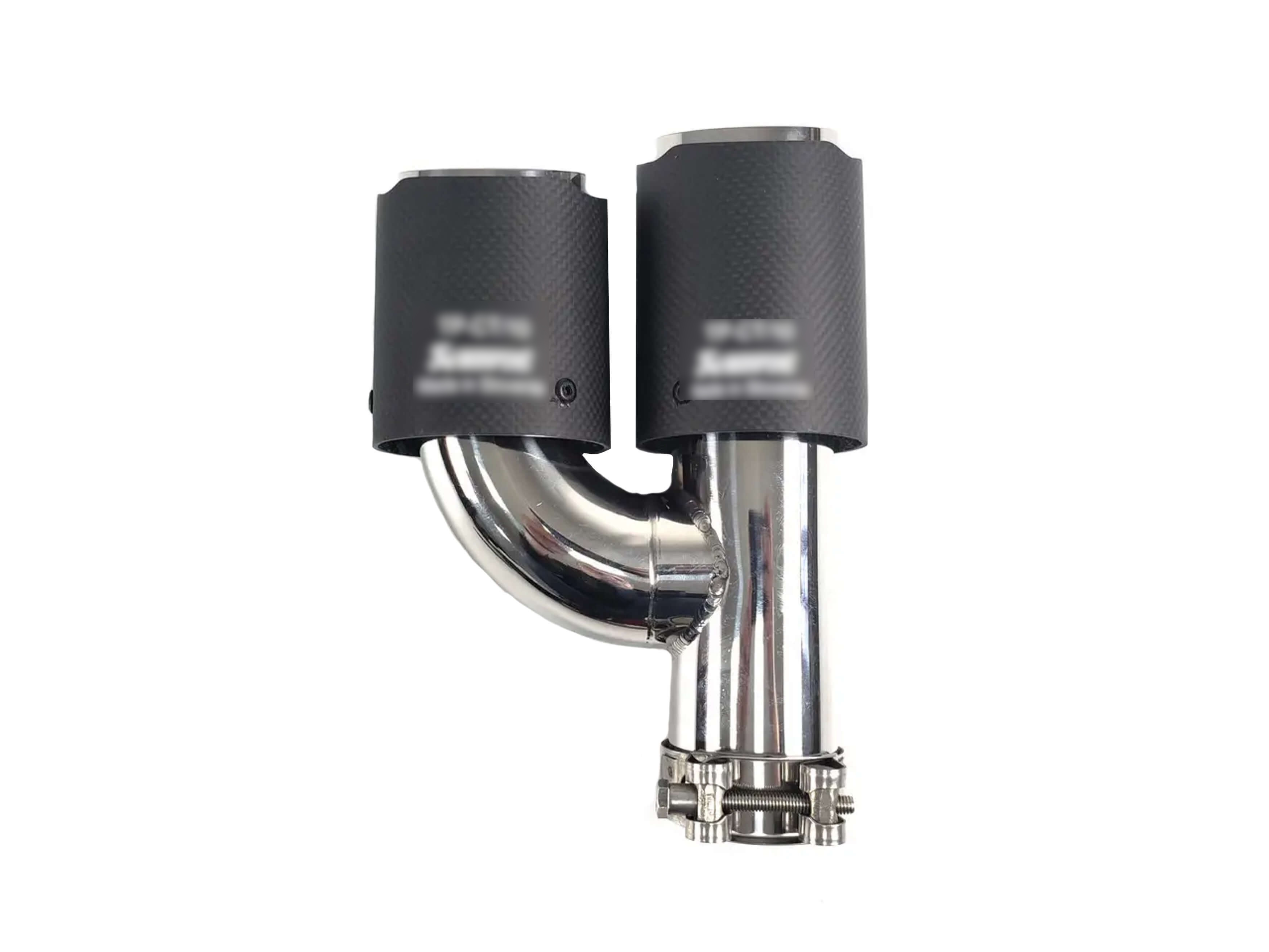 Насадки на вихлоп Carbon (матовий) 63mm To 89mm (подвійна H) на Akrapovič Akrapovič 3