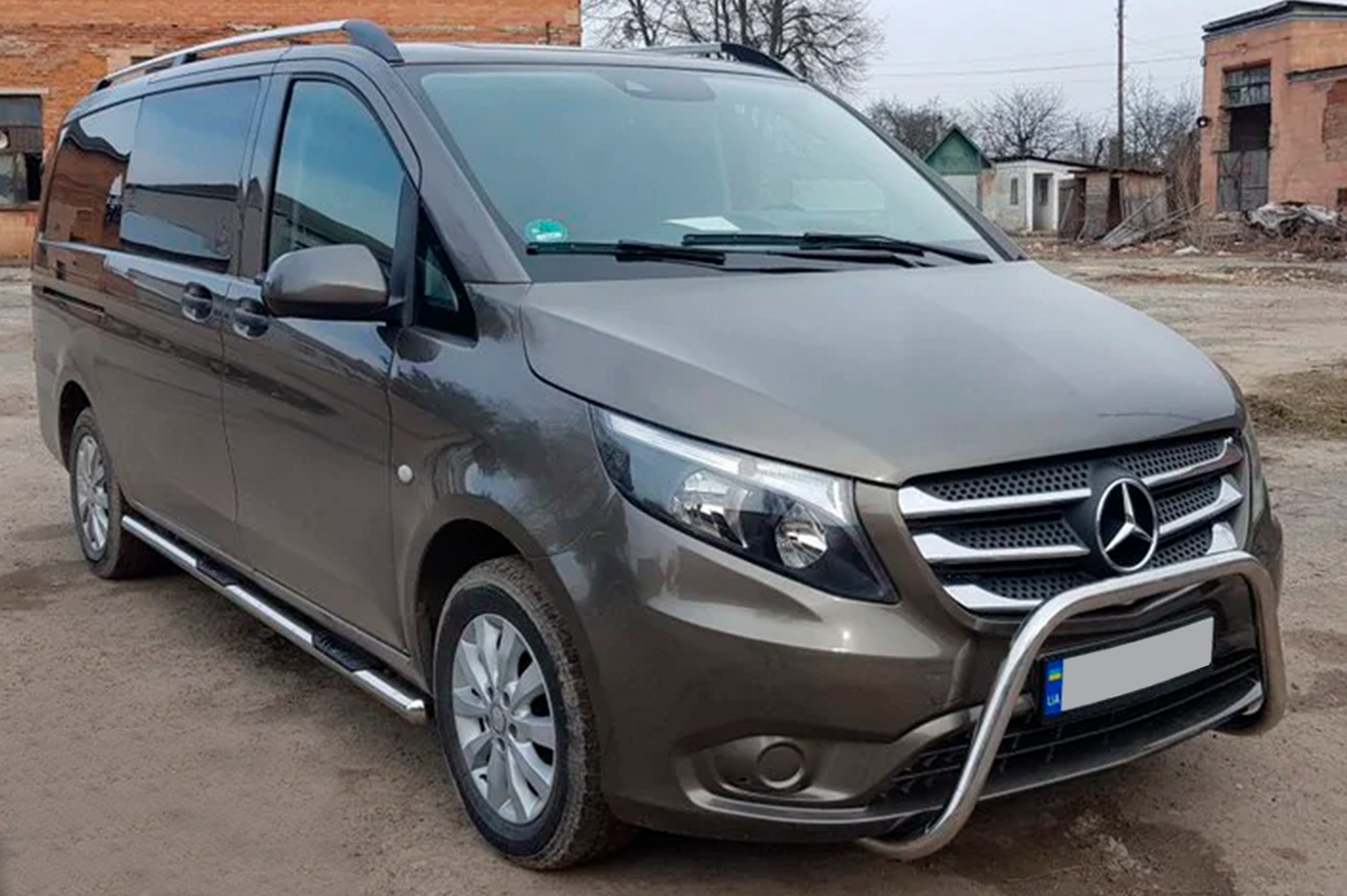 Бічні труби 2 шт., нерж.) d60, Коротка/Середня бази 4