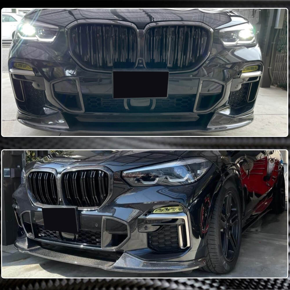 Карбонові вставки в передній бампер (для M-Sport, 2019-2022)