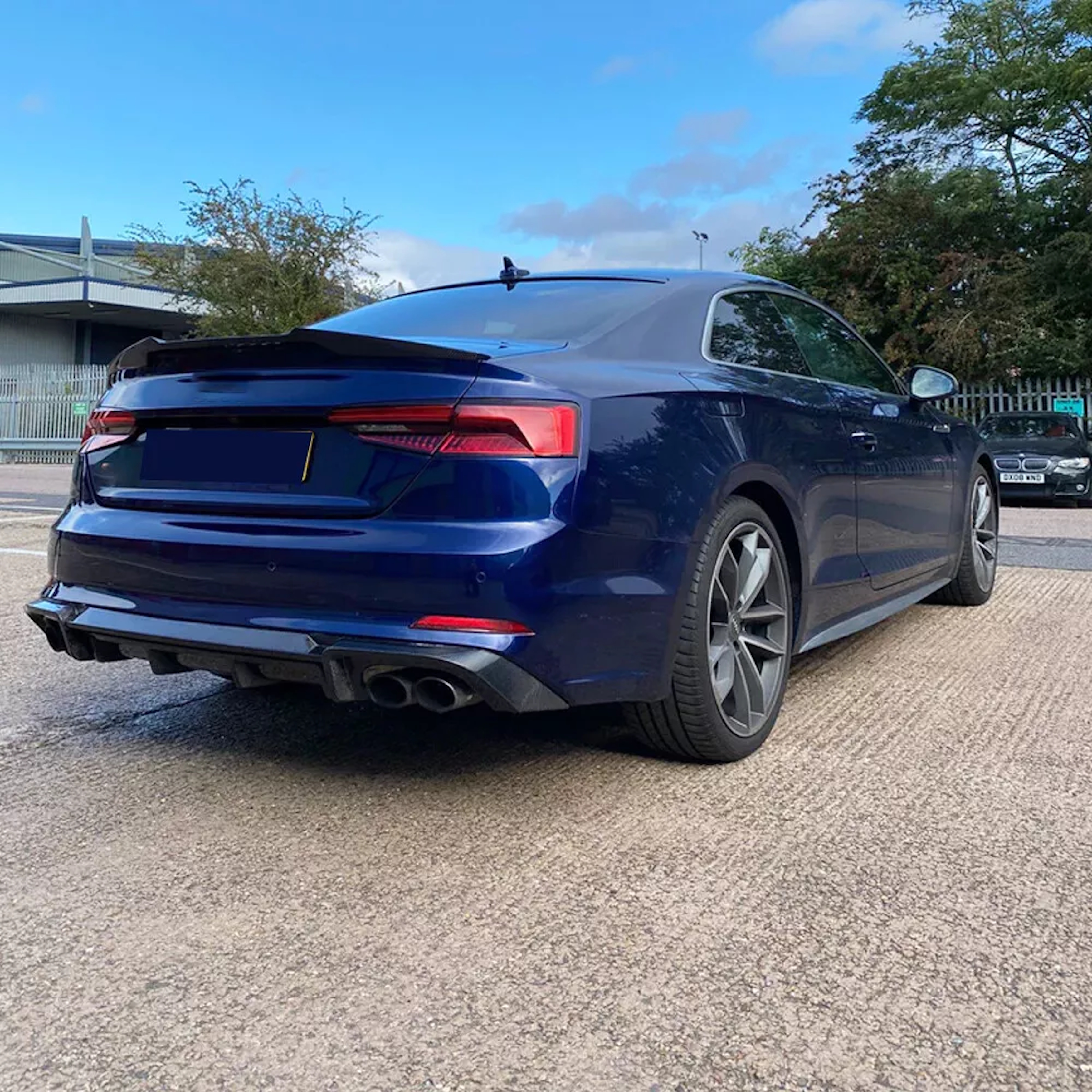 Спойлер Чорний глянець V1 на Audi A5 B9 2016-2020 року 5