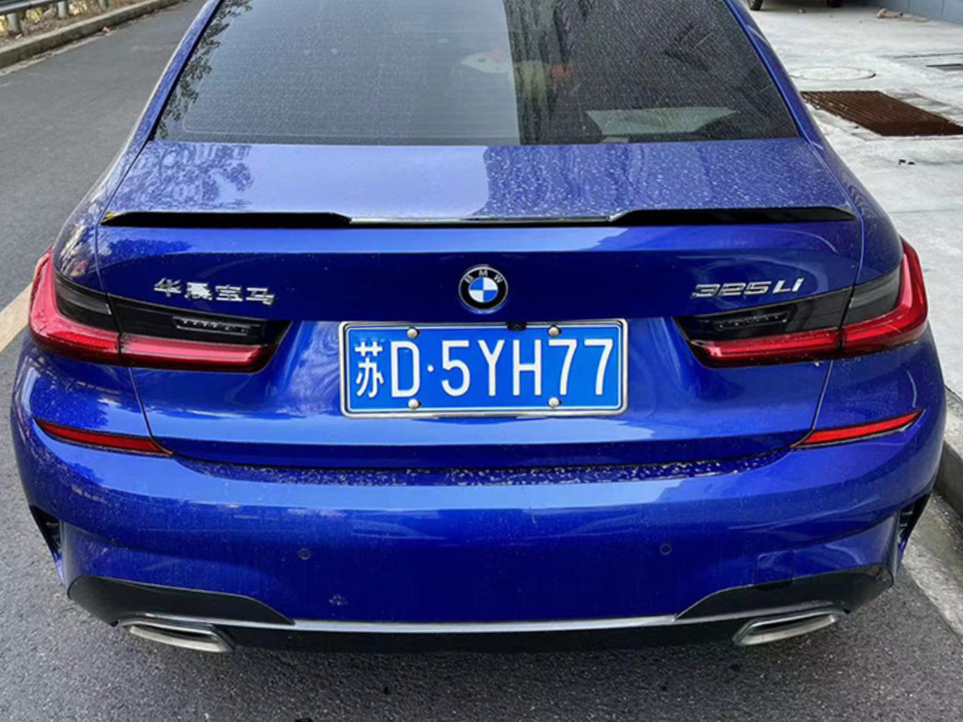 Спойлер лип багажника M3 стиль BMW 3 series G20 2018+ ABS пластик, колір чорний глянець 6