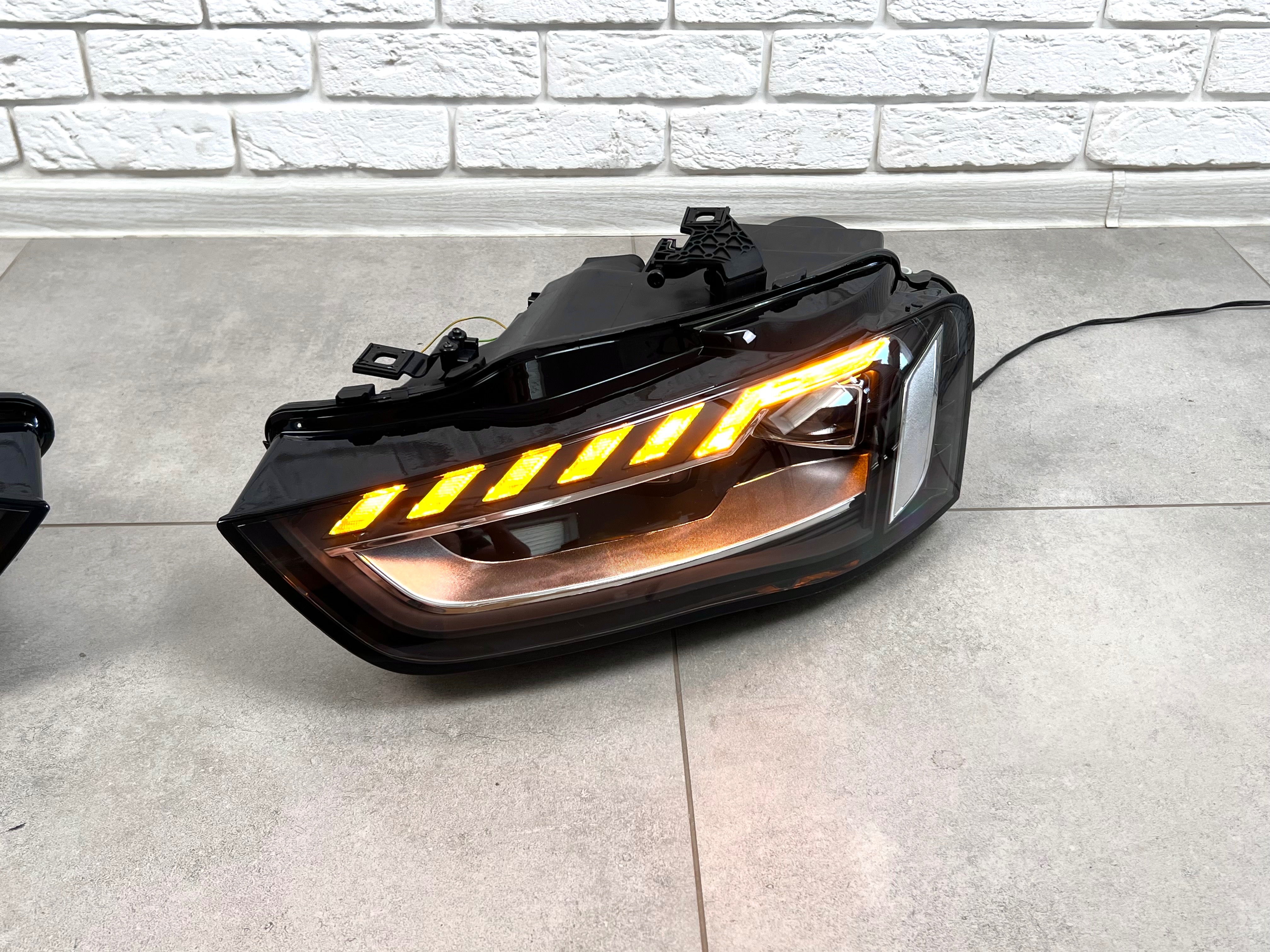 Фари full led Audi A4 B8 2012-2015 (ліва + права) ГАЛОГЕН У ЛЕД 6