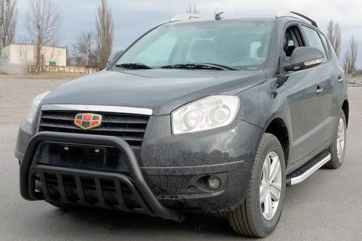 Кенгурятник WT002 Black (нерж.)