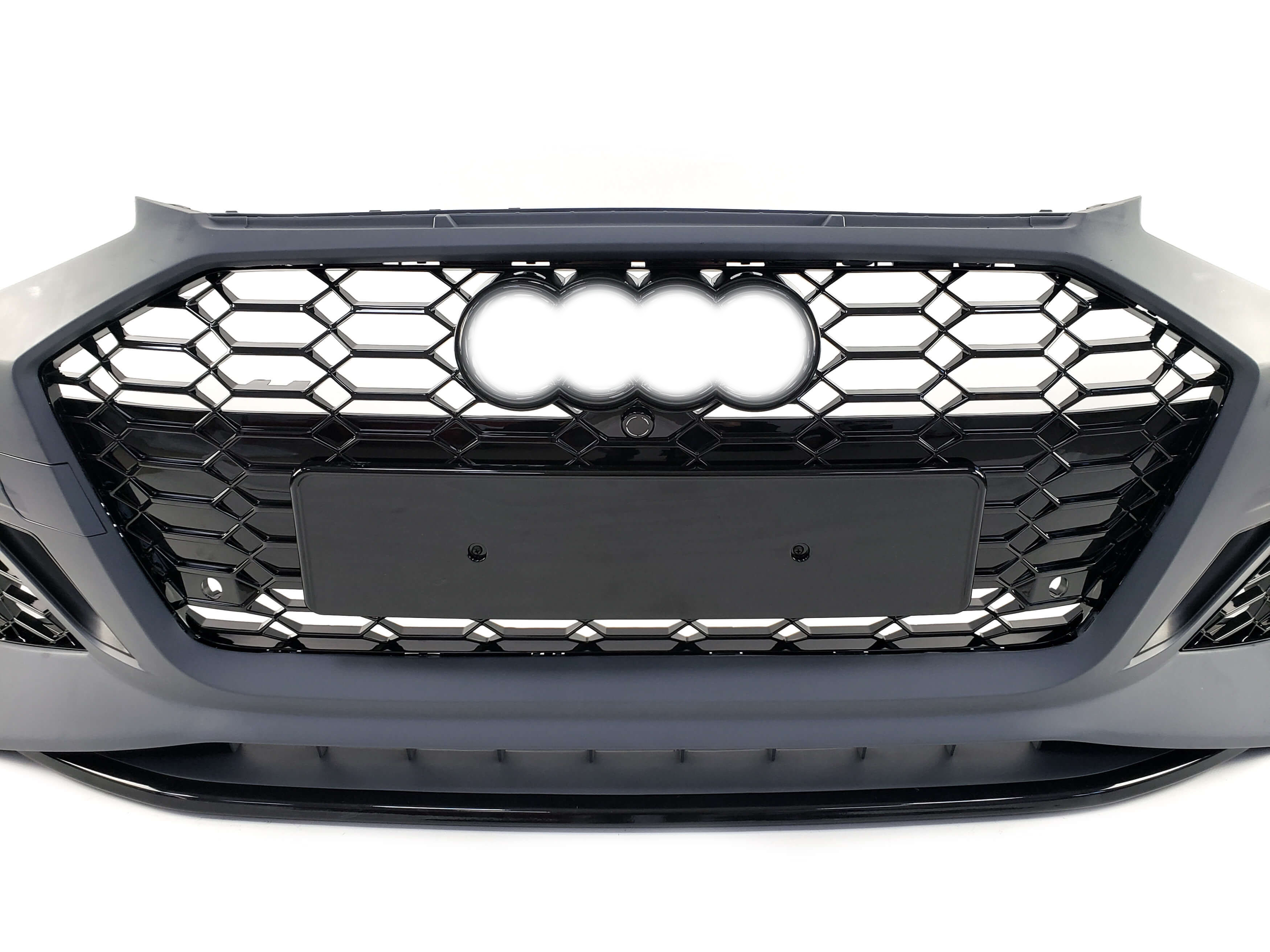Передній бампер (в стилі RS4) на Audi A4 B9 2019-2023 року 5