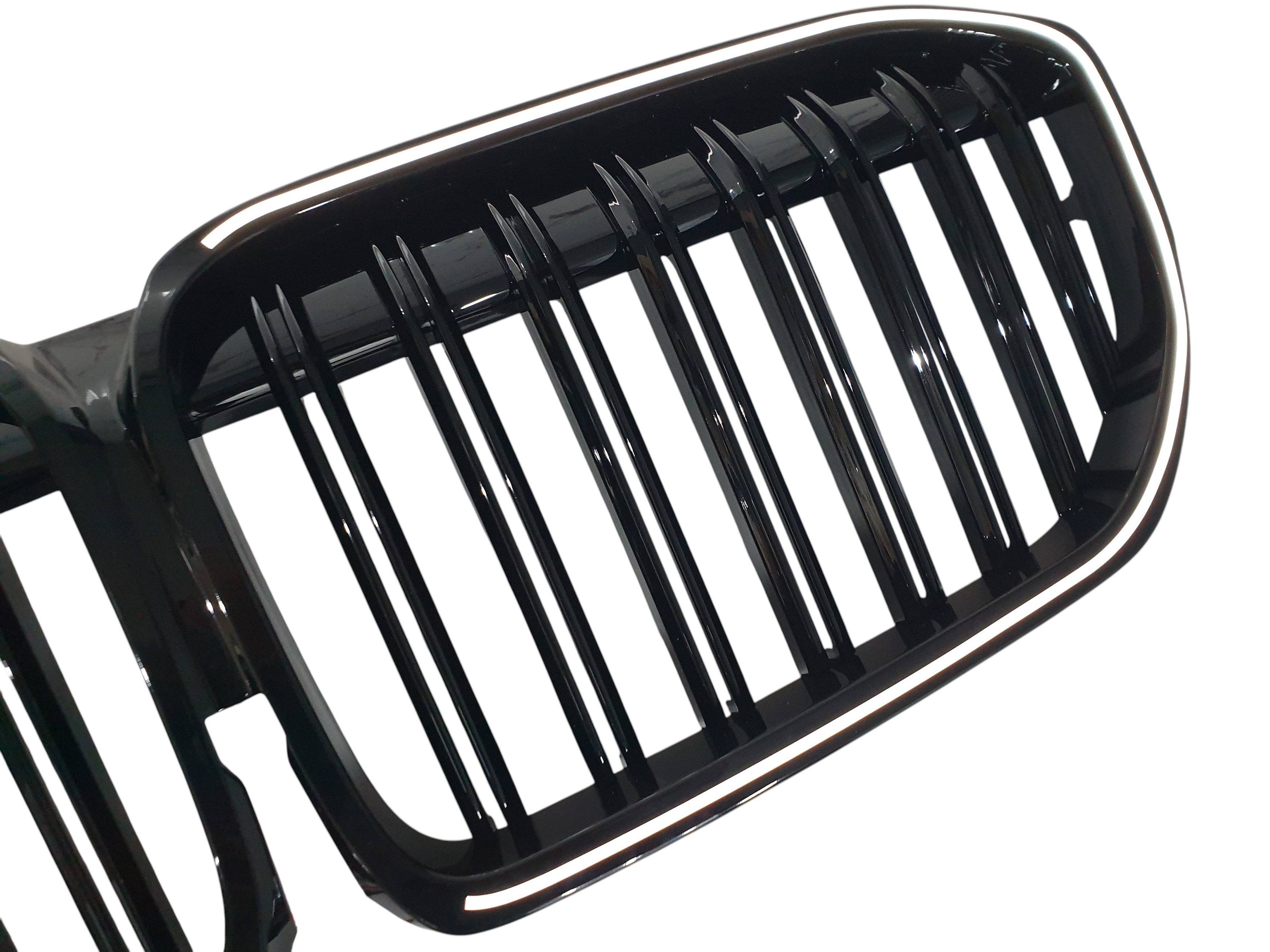 Ніздрі Чорний глянець LED (Iconic Glow) 2bar на BMW 7 Series G11 / G12 2019-2023 року 3