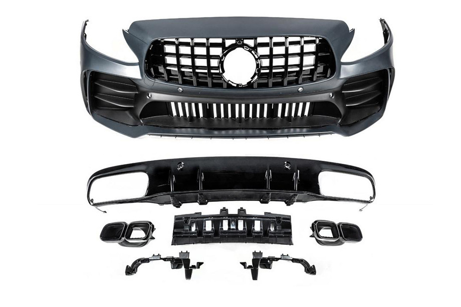 Комплект обвісів з дифузором для Coupe (дизайн Black Mamba C63GT) 5
