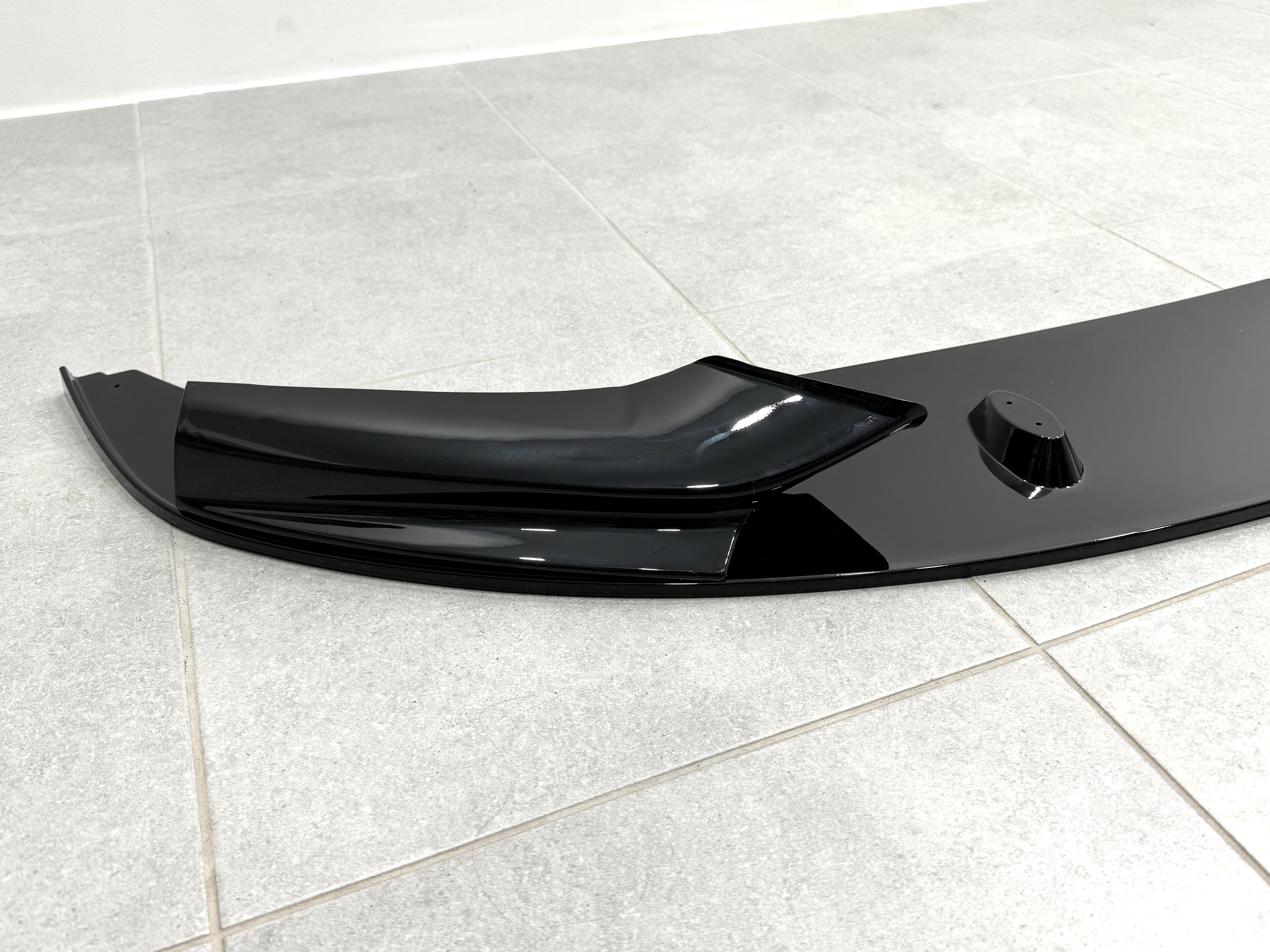 Спідниця накладка переднього бампера M-Performance BMW 5 series F10 F11 2010-2016 ABS пластик, колір чорний глянець 6