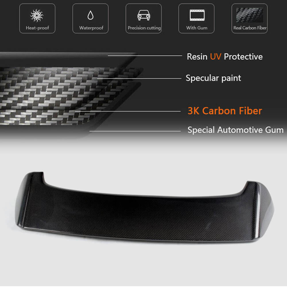 Спойлер V3 (для GTI/R HB 2010-2013, Карбон) 6