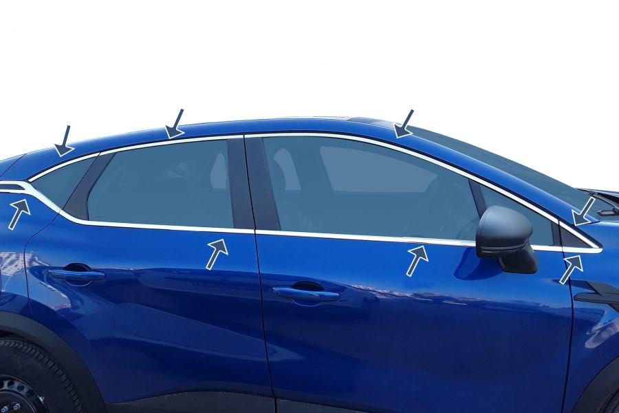 Повна окантовка вікон (16 шт, нерж.)