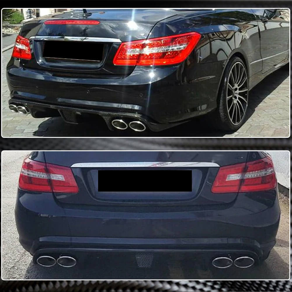 Дифузор заднього бампера (для E63 AMG 2009-2013, Карбон) 3