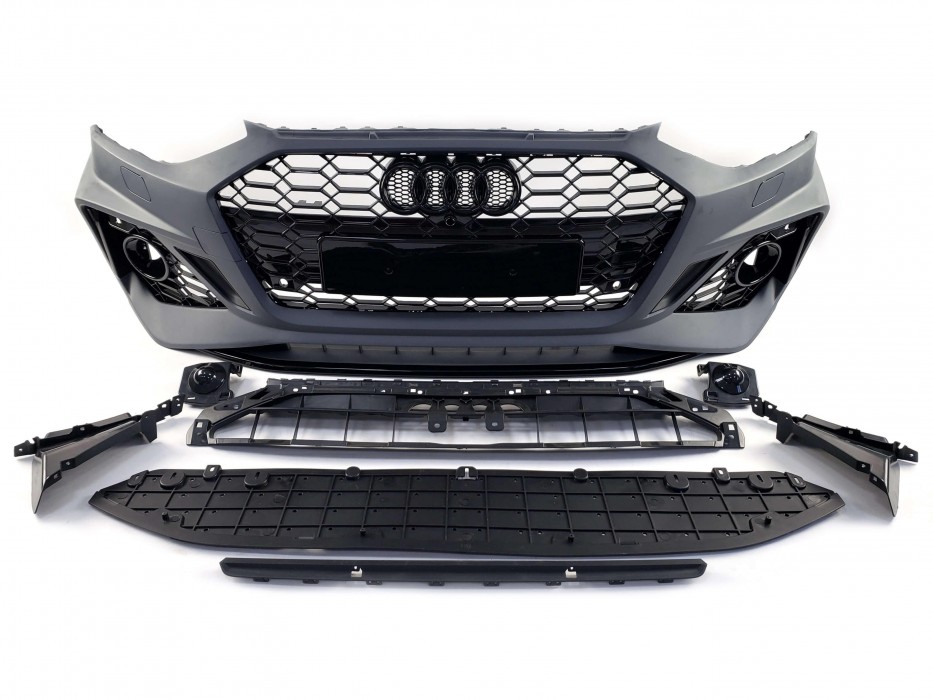 Комплект обвісів (в стилі RS4) на Audi A4 B9 2019-2023 року 2
