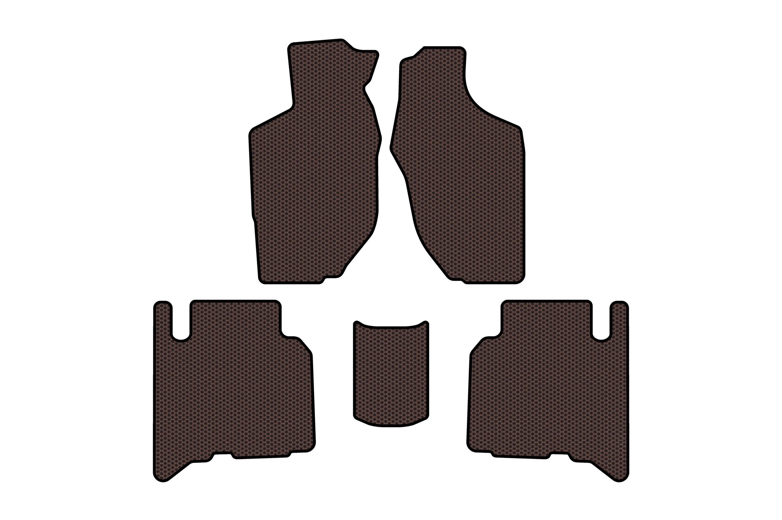 Гумові килимки Carsuit (5-ти дверний, коричневий)