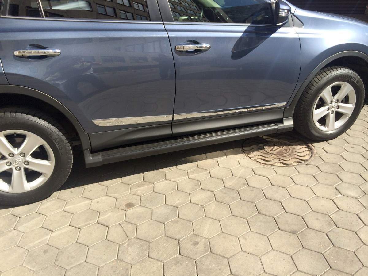 Пороги бічні підніжки Toyota Rav-4 2013-2015 2 шт. 3