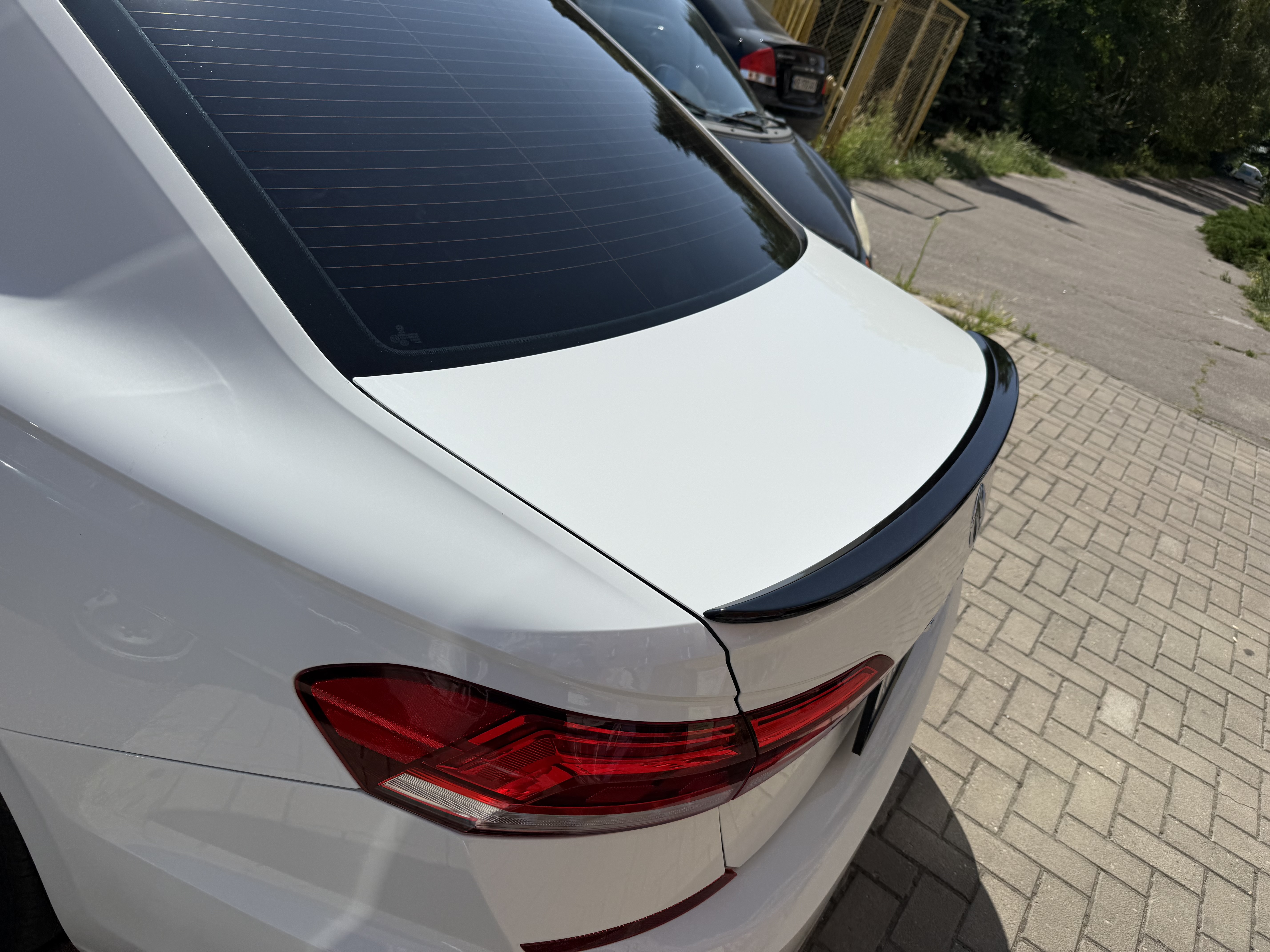 Спойлер лип Volkswagen Passat B9 USA 2019-2022 ABS пластик колір чорний 4