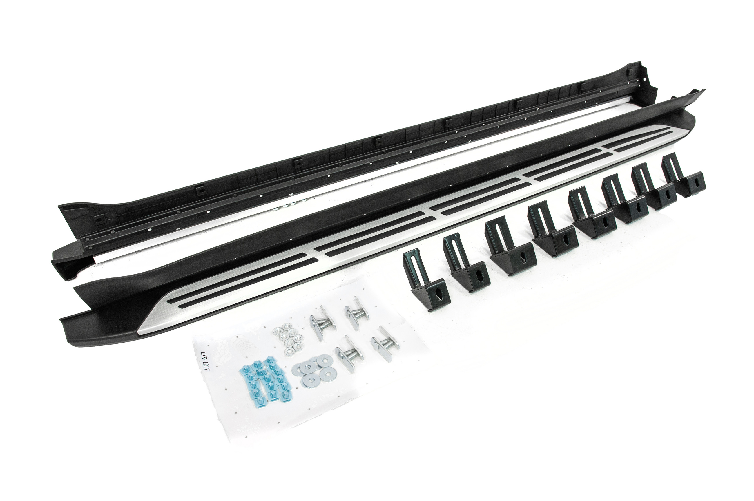 Бокові пороги OEM V2 (2 шт, алюміній + пластик) 3