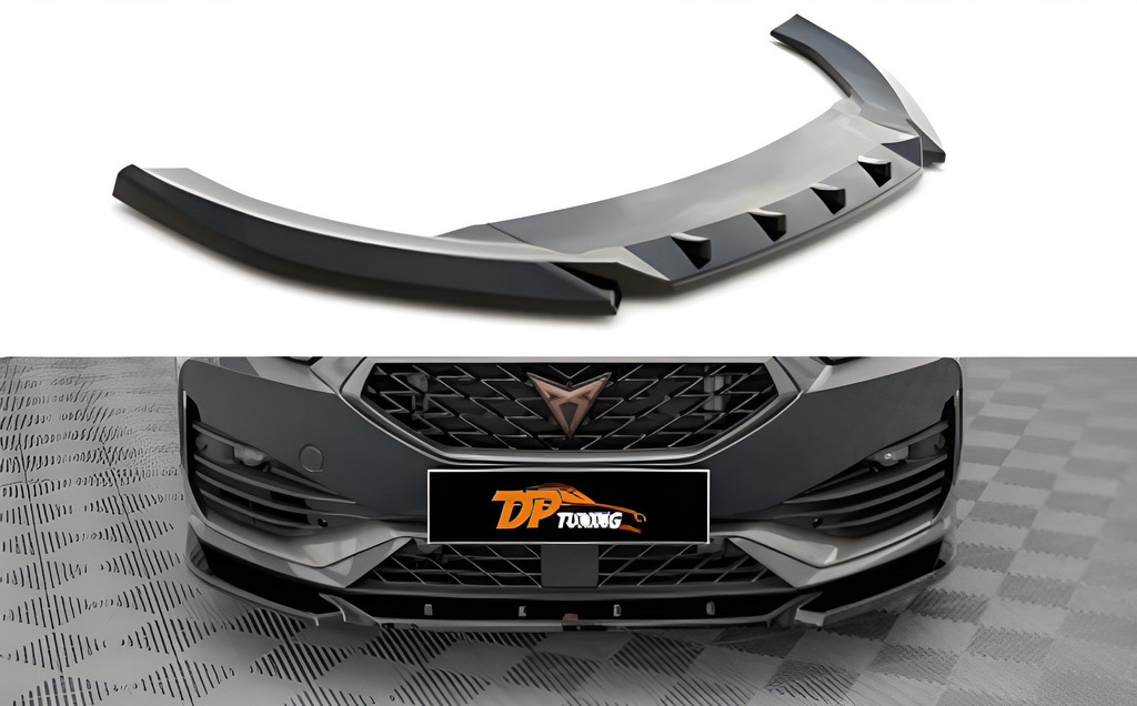 Передня Lip накладка (Для Cupra, чорний глянець)