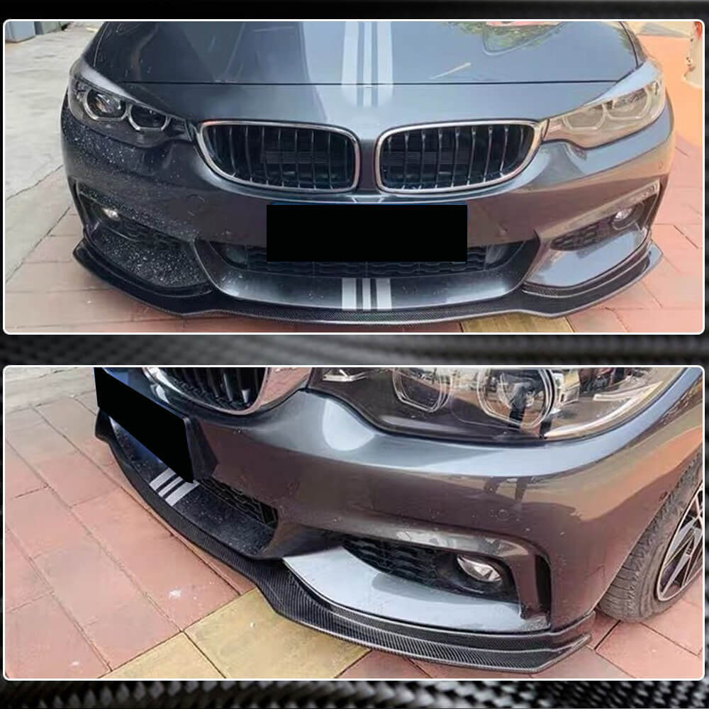 Накладка на передній бампер Lip V1 (для M-Sport, Карбон) 3