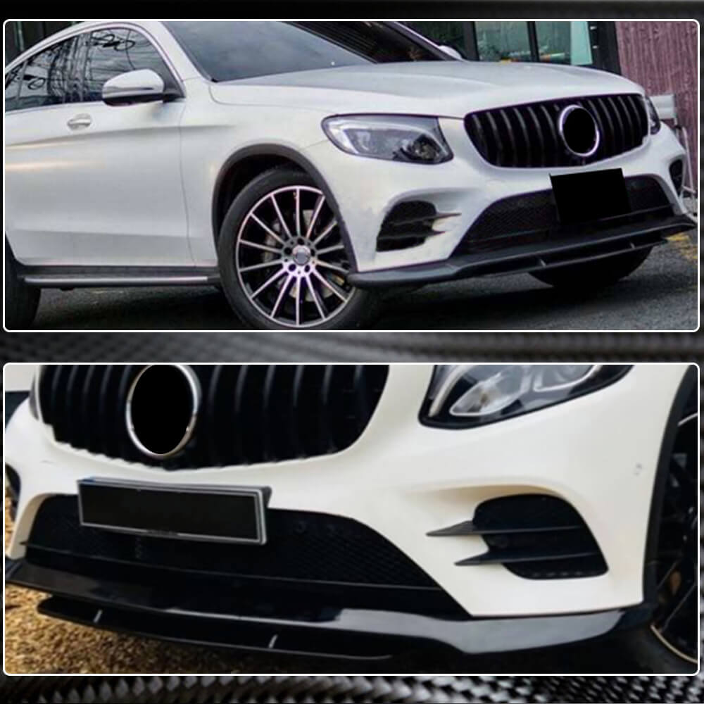 Накладка на передній бампер Lip (для AMG-Line/GLC43 AMG, Карбон) 2