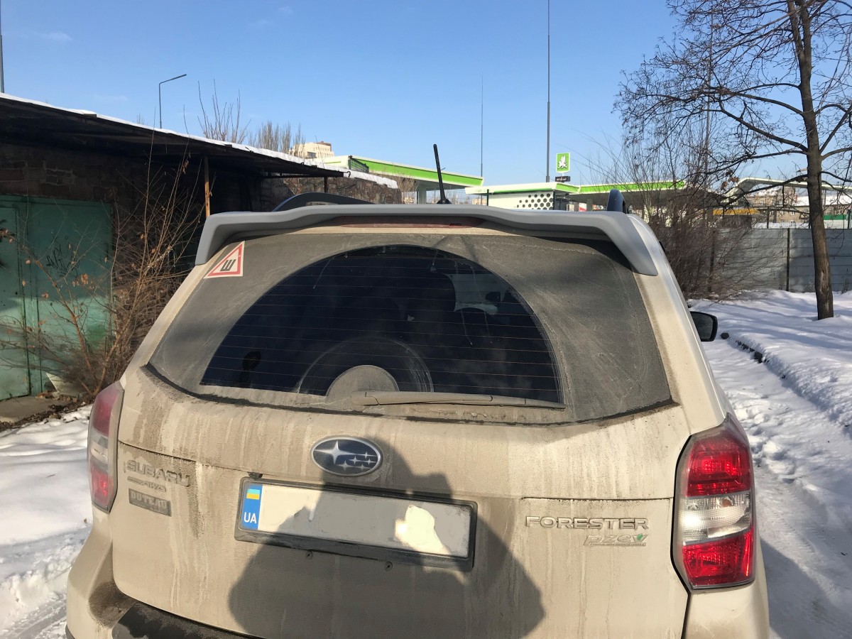 Спойлер козирок Subaru Forester 2013-2018 ABS пластик під фарбування 3