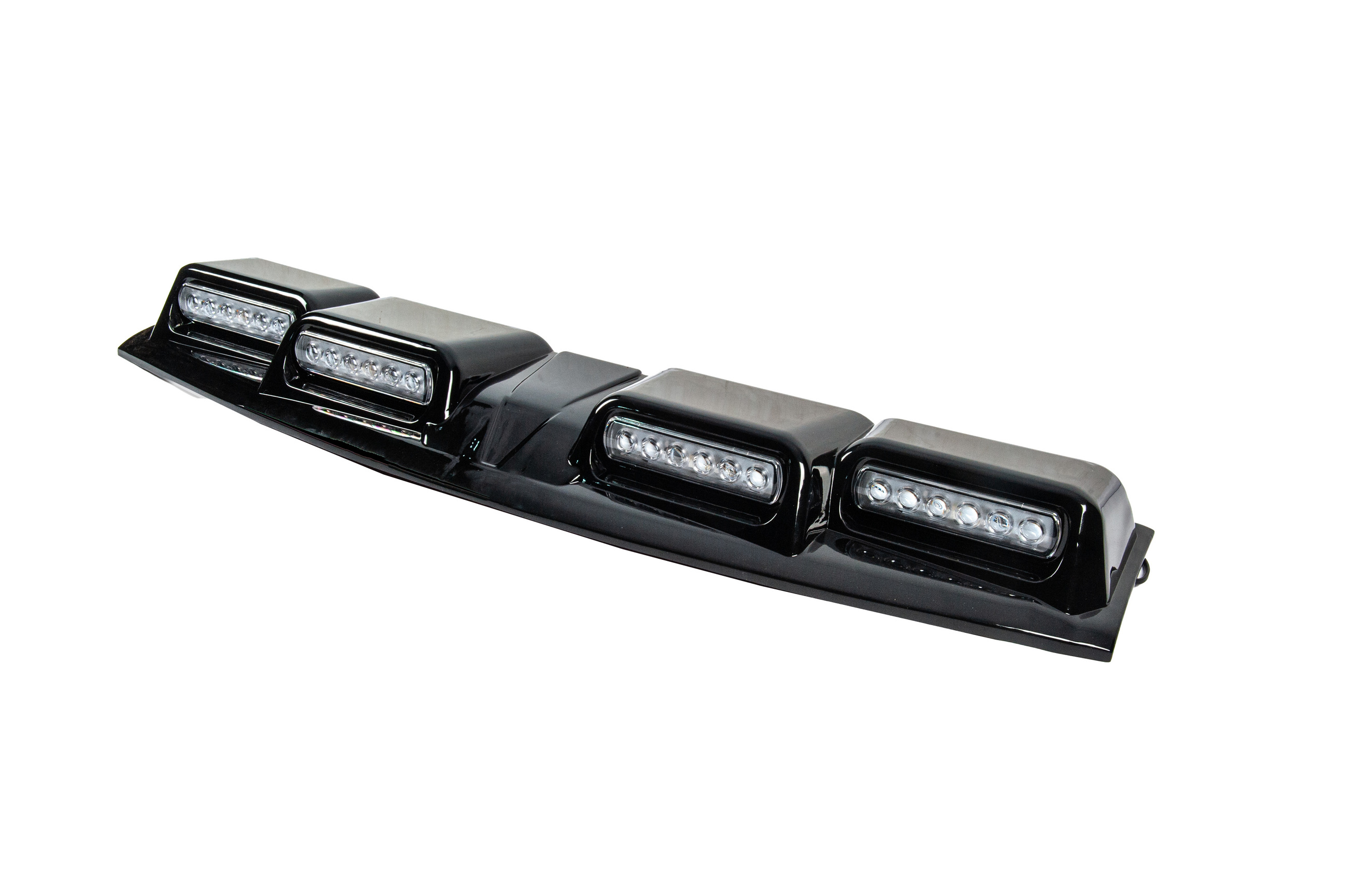 Козирьок лобовога скла з LED (Чорний) 4