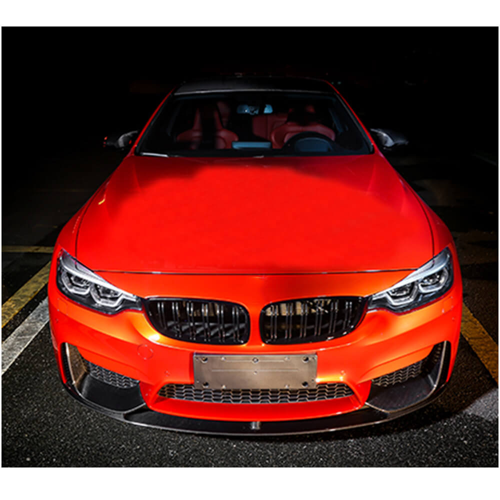 Накладка на передній бампер Lip V6 (для F80, Карбон) 3
