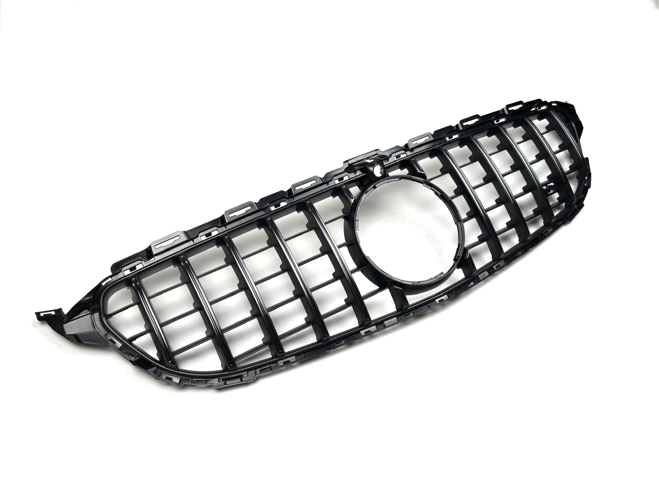 Решітка радіатора GT CHROME Mercedes C-Class W205 2014-2018 ПІД КАМЕРУ 4