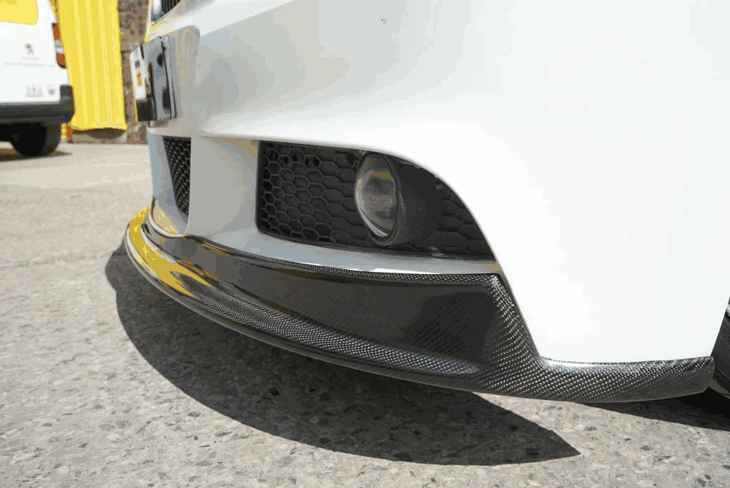 Накладка на передній бампер Lip (для E90 M-Sport 2008-2011, Карбон) 3