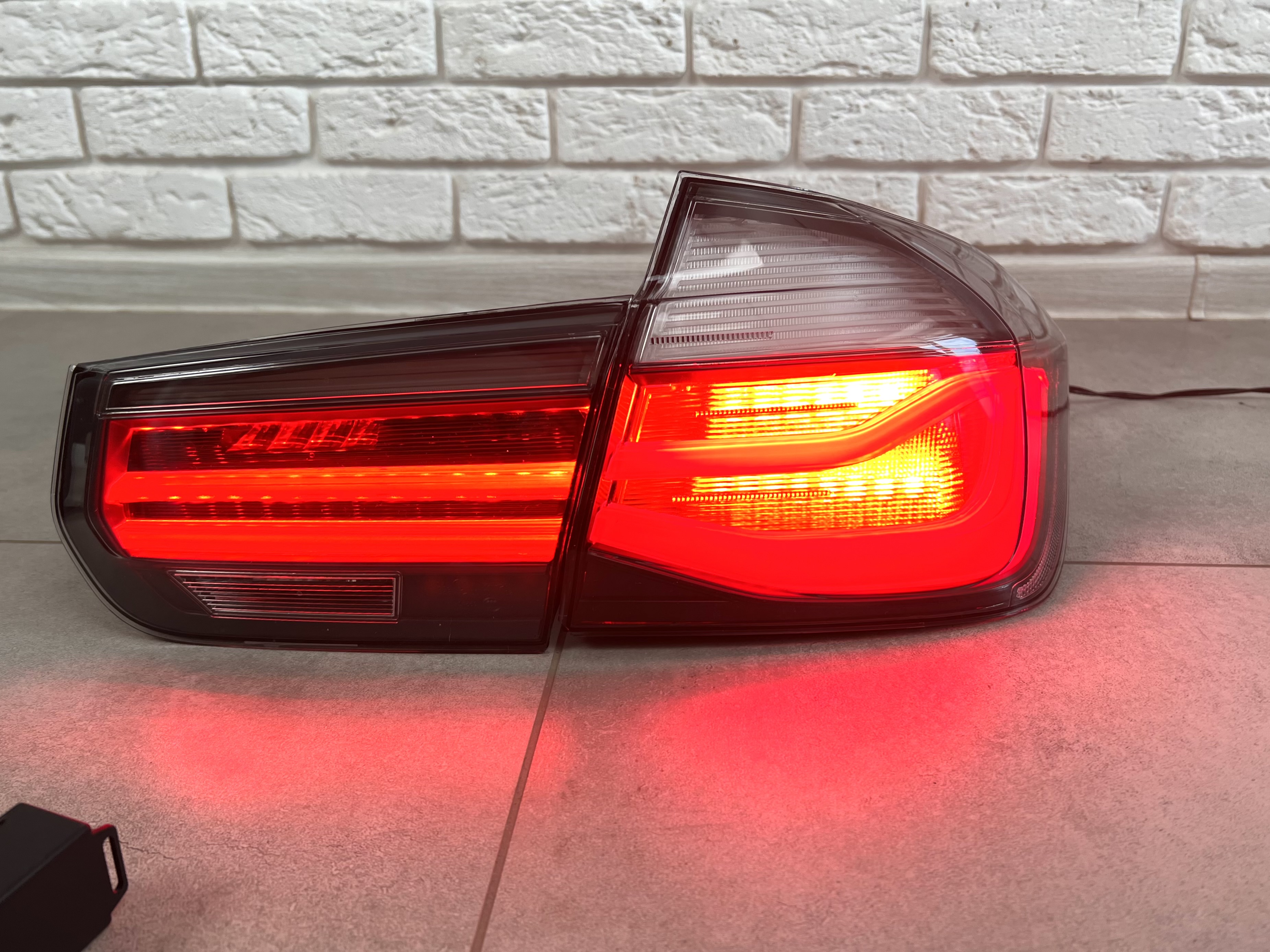 Задні LED ліхтарі BMW 3 series F30 2012-2018 димчасті, 4шт. 3