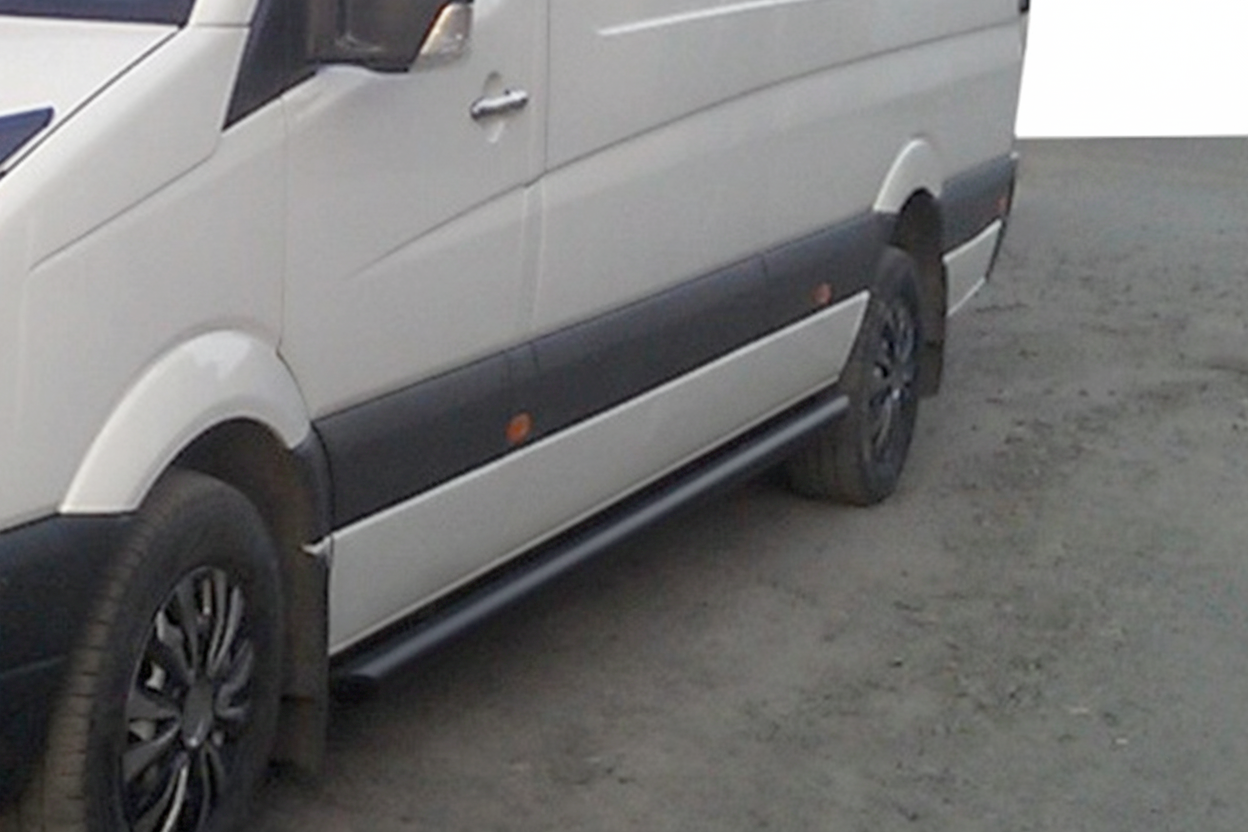 Бічні труби Black (2 шт., нерж.) d60, коротка база 6