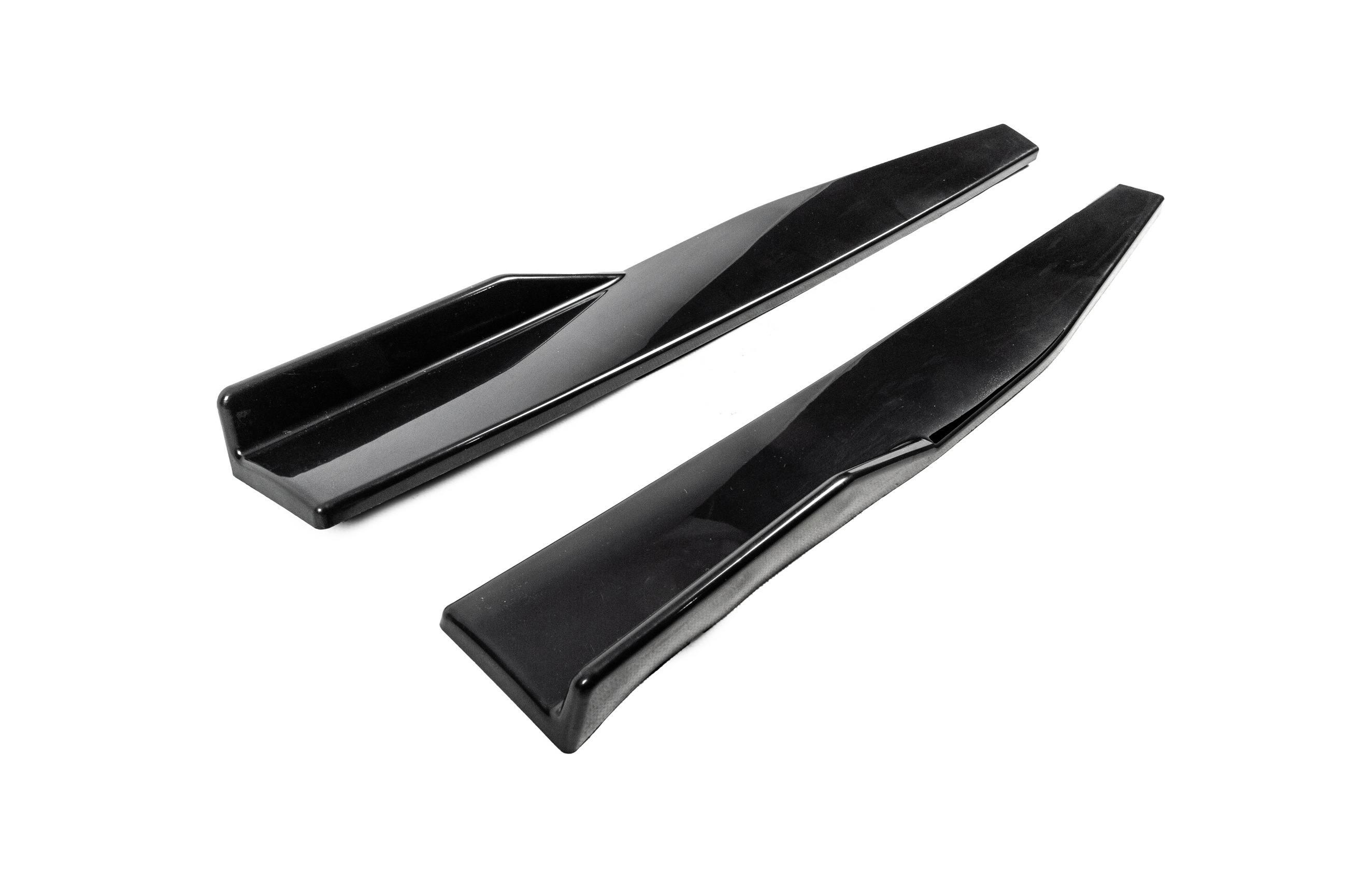 Універсальна накладки на бокові пороги Aero Black (чорний глянець) 3