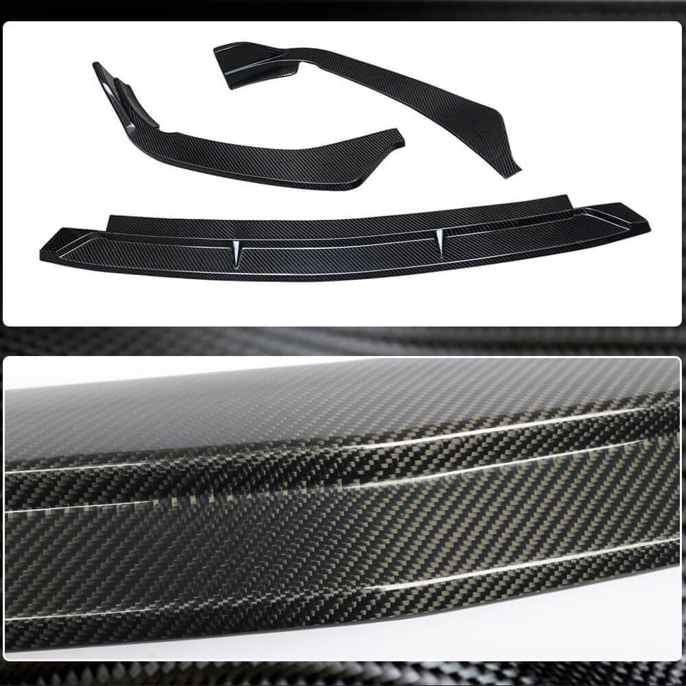 Накладка на передній бампер Lip (для AMG-Line, Карбон) 4